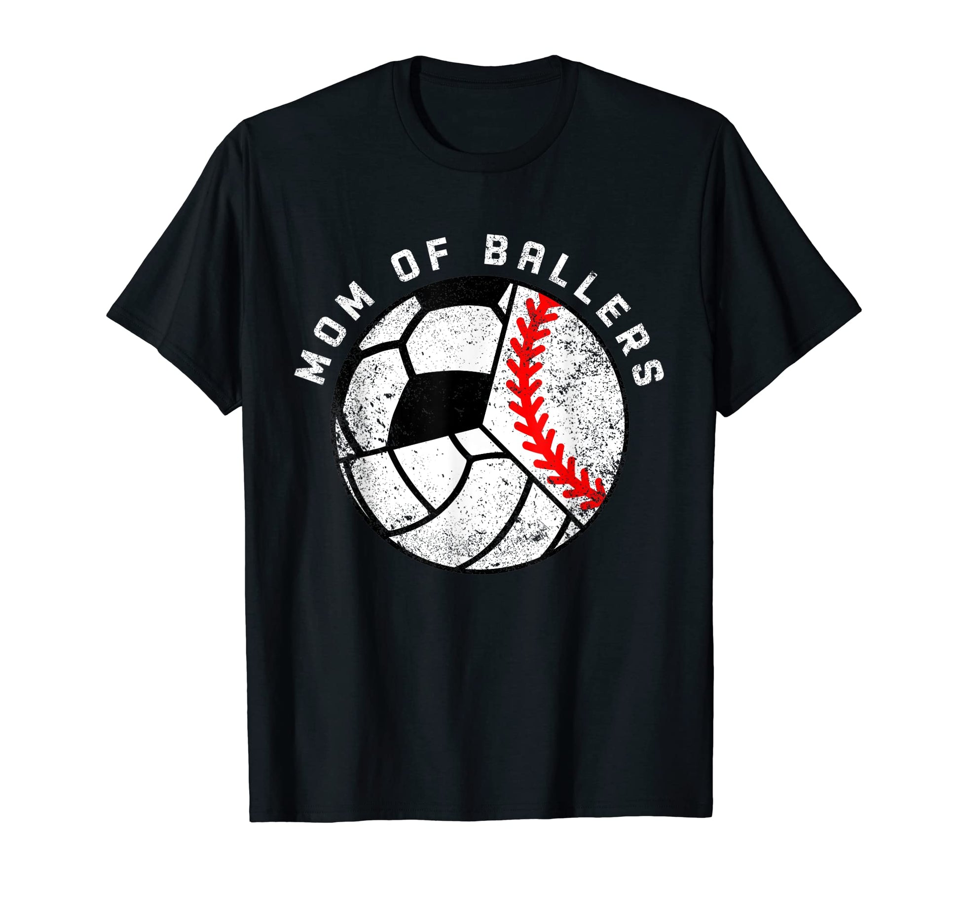Mom Ballers Funny Baseball Volleyball T-Shirt - Graphic Print for Adults - T-Shirt, Sweatshirt, Hoodie