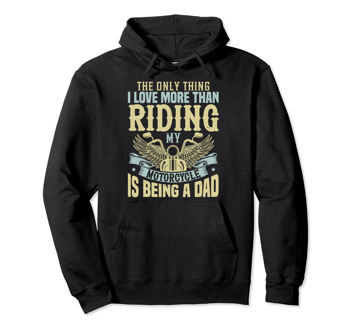 Funny Biker Dad Biker Accessories Hoodie - Novelty Apparel Men Women - T-Shirt, Sweatshirt, Hoodie