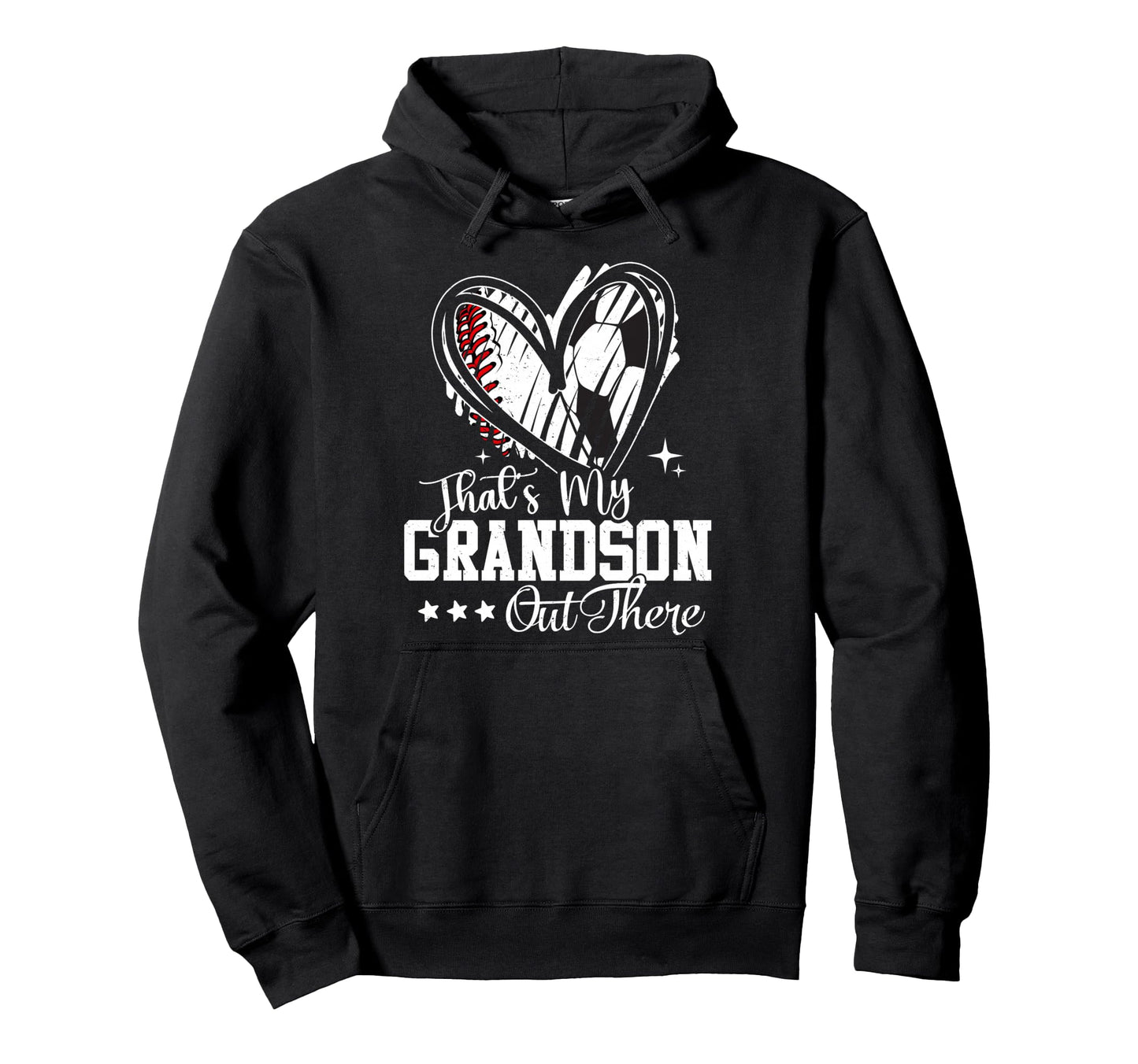 Thats My Grandson Out There Baseball Hoodie - Aesthetic Graphic Men Women - T-Shirt, Sweatshirt, Hoodie