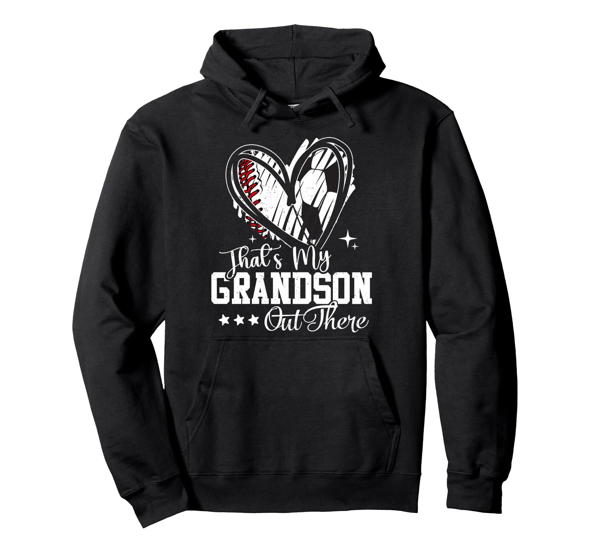 Thats My Grandson Out There Baseball Hoodie - Aesthetic Graphic Men Women - T-Shirt, Sweatshirt, Hoodie