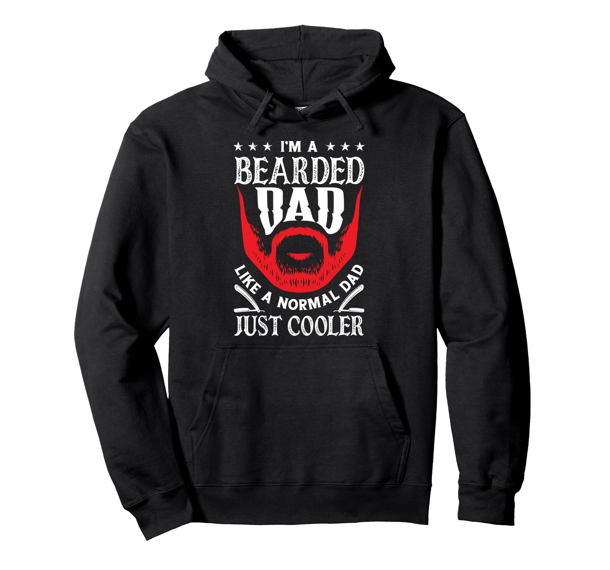 Im Bearded Dad Funny Beard Lover Hoodie - Custom Art Print for Adults - T-Shirt, Sweatshirt, Hoodie
