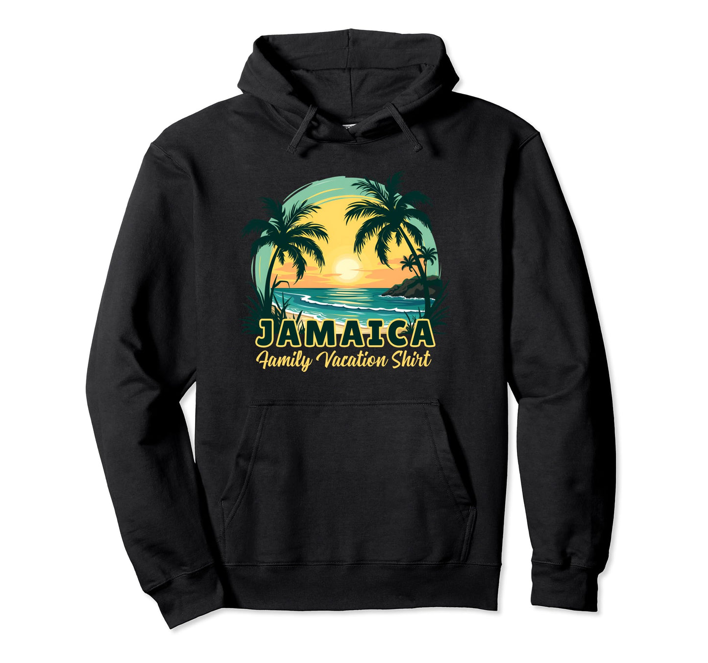 Jamaica Family Vacation Mom Dad Hoodie - Fun Novelty Design for Adults - T-Shirt, Sweatshirt, Hoodie