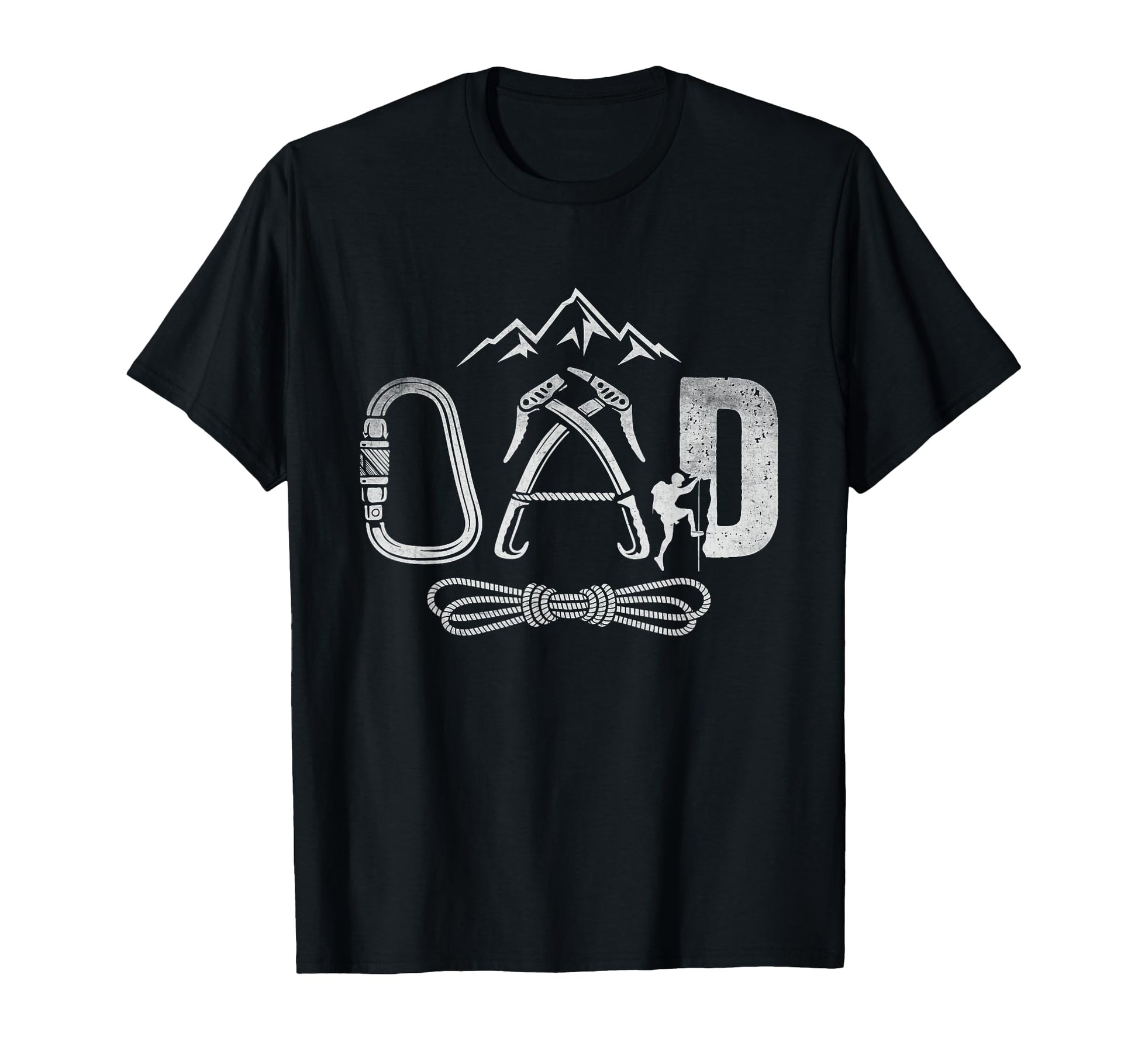 Rock Climbing Dad Mountain Fathers Day T-Shirt - Unique Graphic for Adults - T-Shirt, Sweatshirt, Hoodie