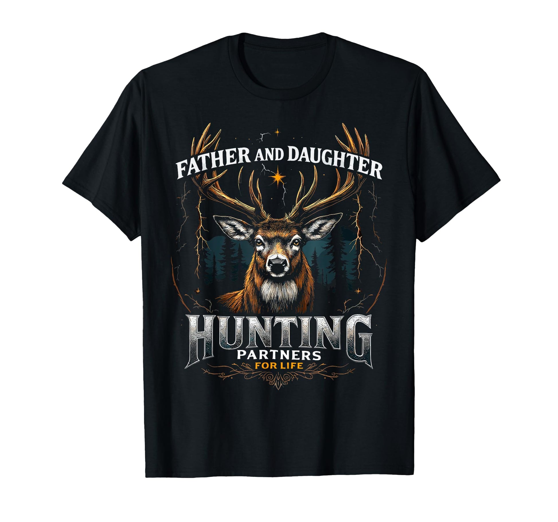 Father Daughter Hunting Partners Life T-Shirt - Novelty Apparel Men Women - T-Shirt, Sweatshirt, Hoodie