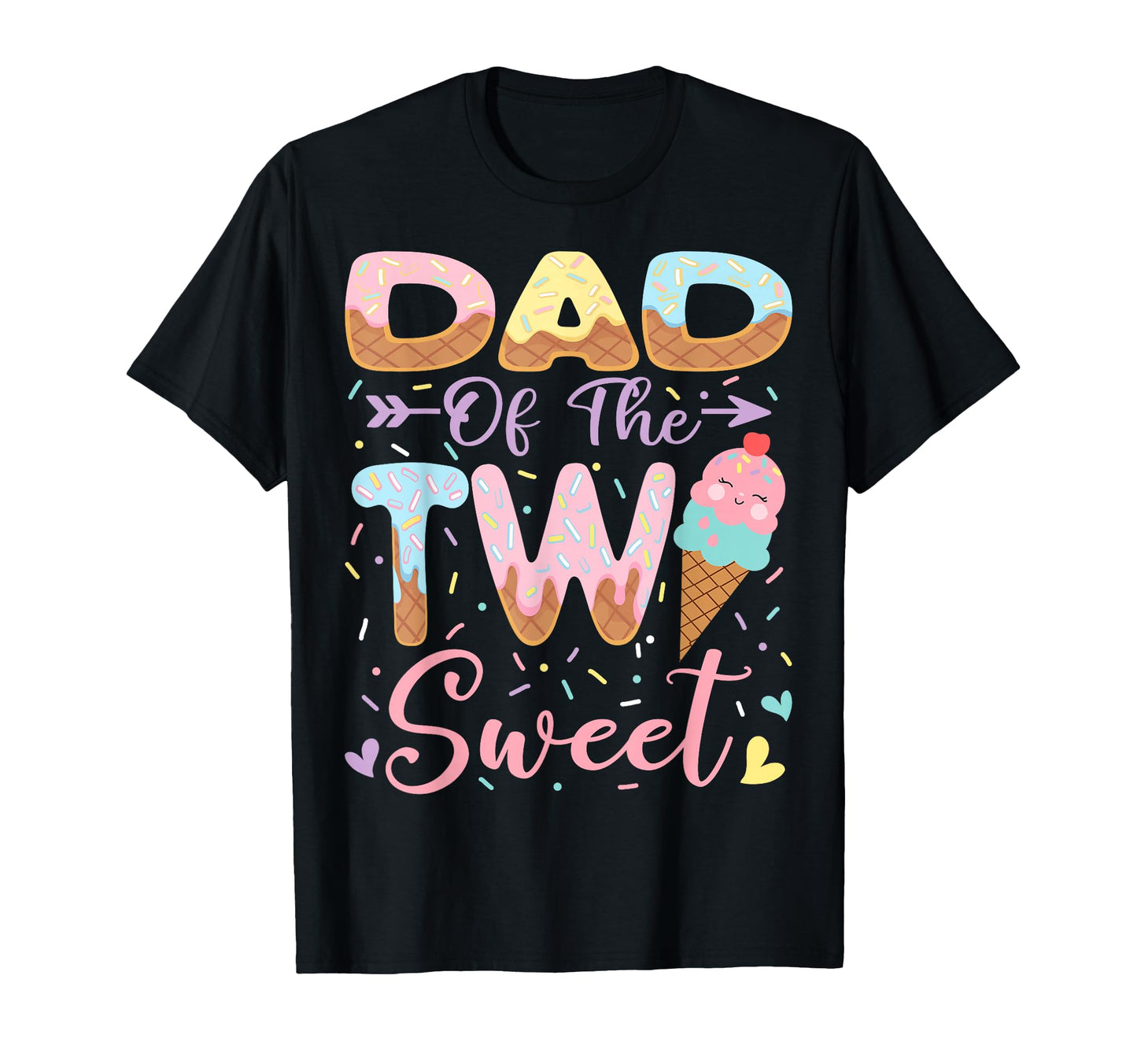 Dad Two Sweet 2Nd Birthday Ice T-Shirt - Casual Everyday Wear for Adults - T-Shirt, Sweatshirt, Hoodie