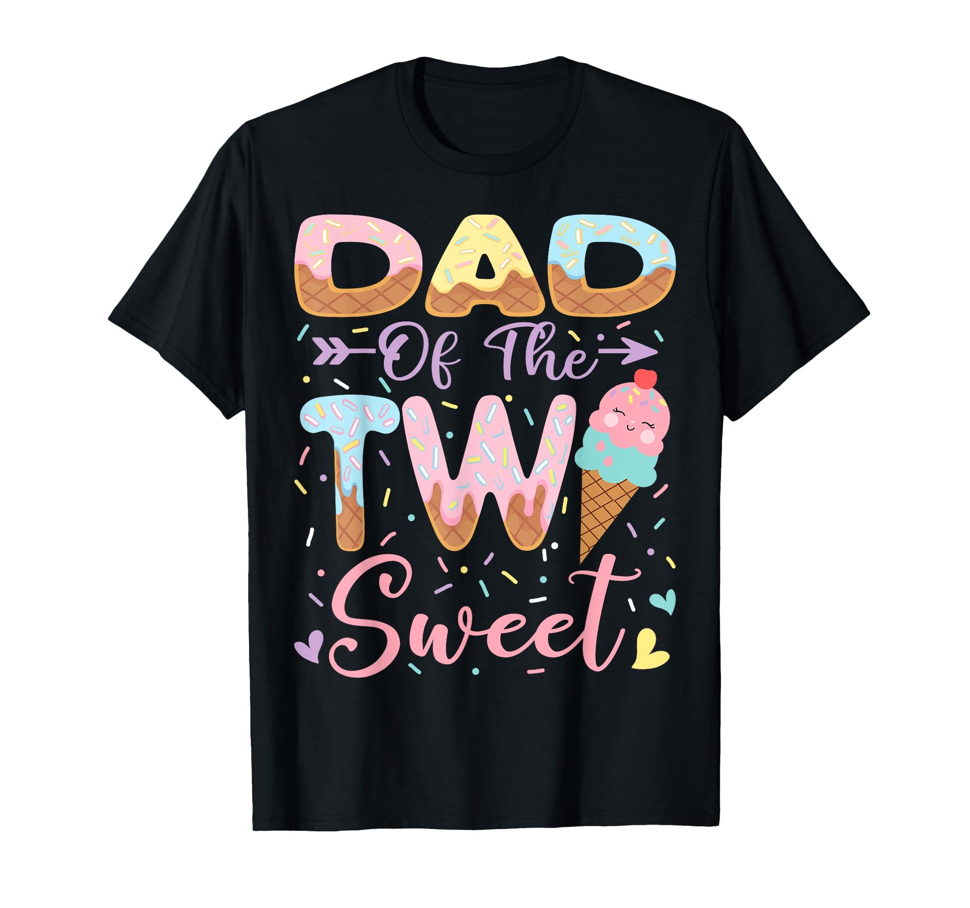 Dad Two Sweet 2Nd Birthday Ice T-Shirt - Casual Everyday Wear for Adults - T-Shirt, Sweatshirt, Hoodie