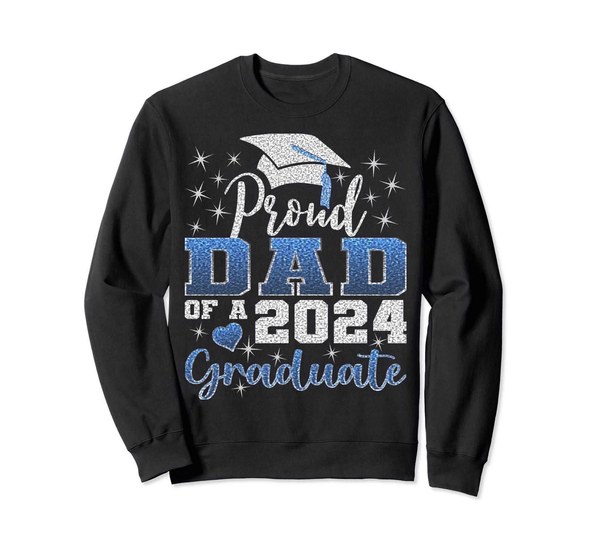 Super Proud Dad 2024 Graduate Sweatshirt - Unique Graphic Men Women - T-Shirt, Sweatshirt, Hoodie