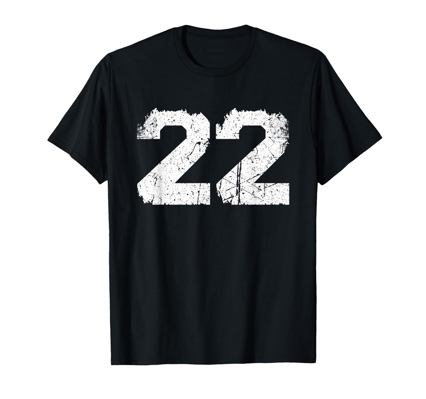White Sports Team Number 22 T-Shirt - Fun Novelty Design Men Women - T-Shirt, Sweatshirt, Hoodie
