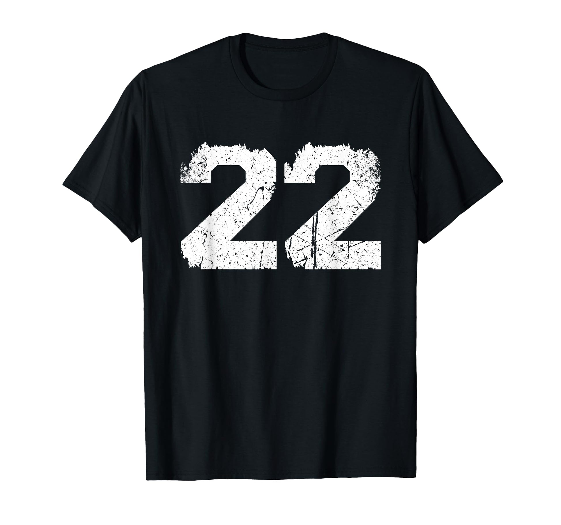 White Sports Team Number 22 T-Shirt - Fun Novelty Design Men Women - T-Shirt, Sweatshirt, Hoodie