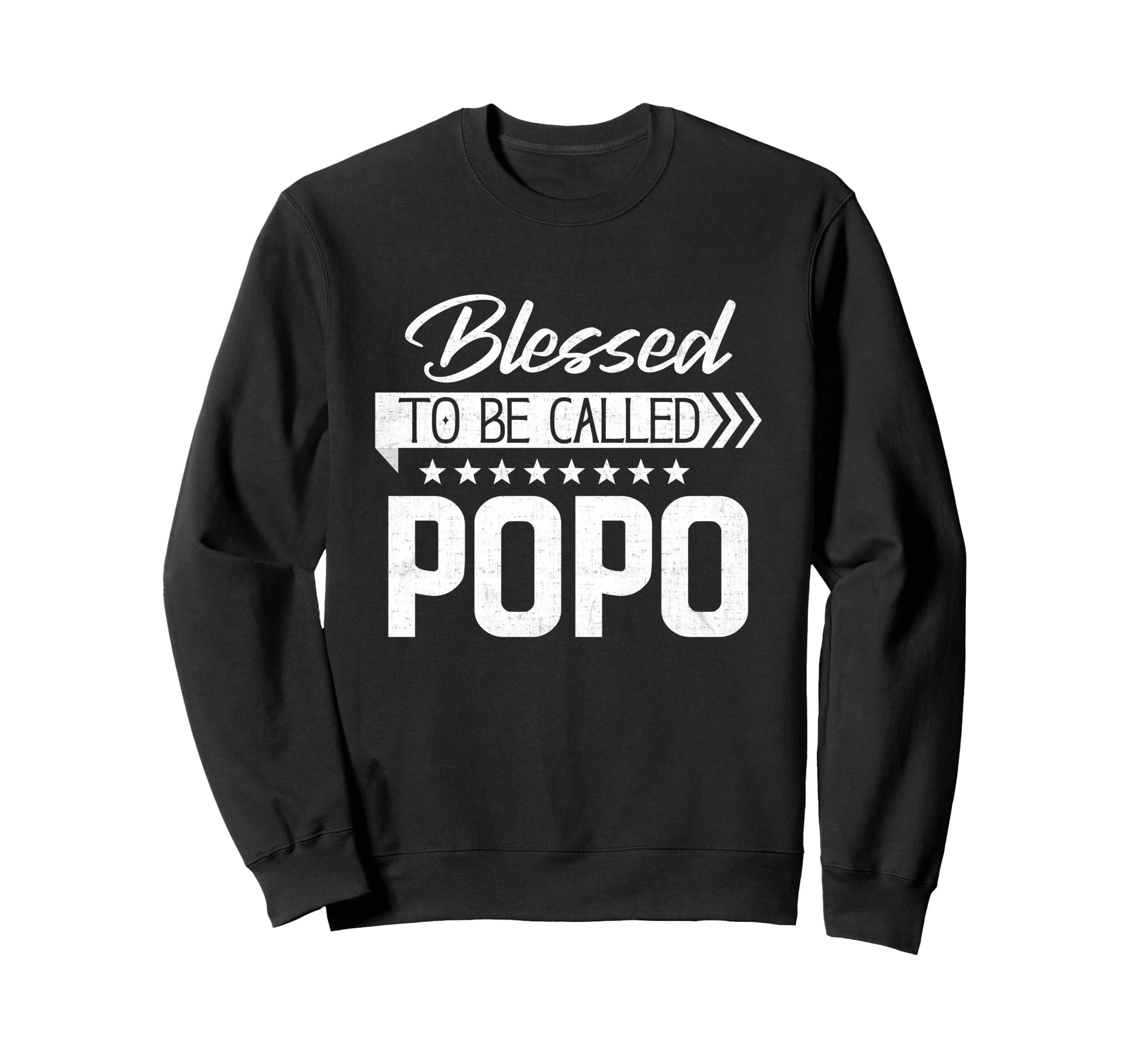 Blessed To Be Called Popo Sweatshirt - Casual Everyday Wear for Adults - T-Shirt, Sweatshirt, Hoodie