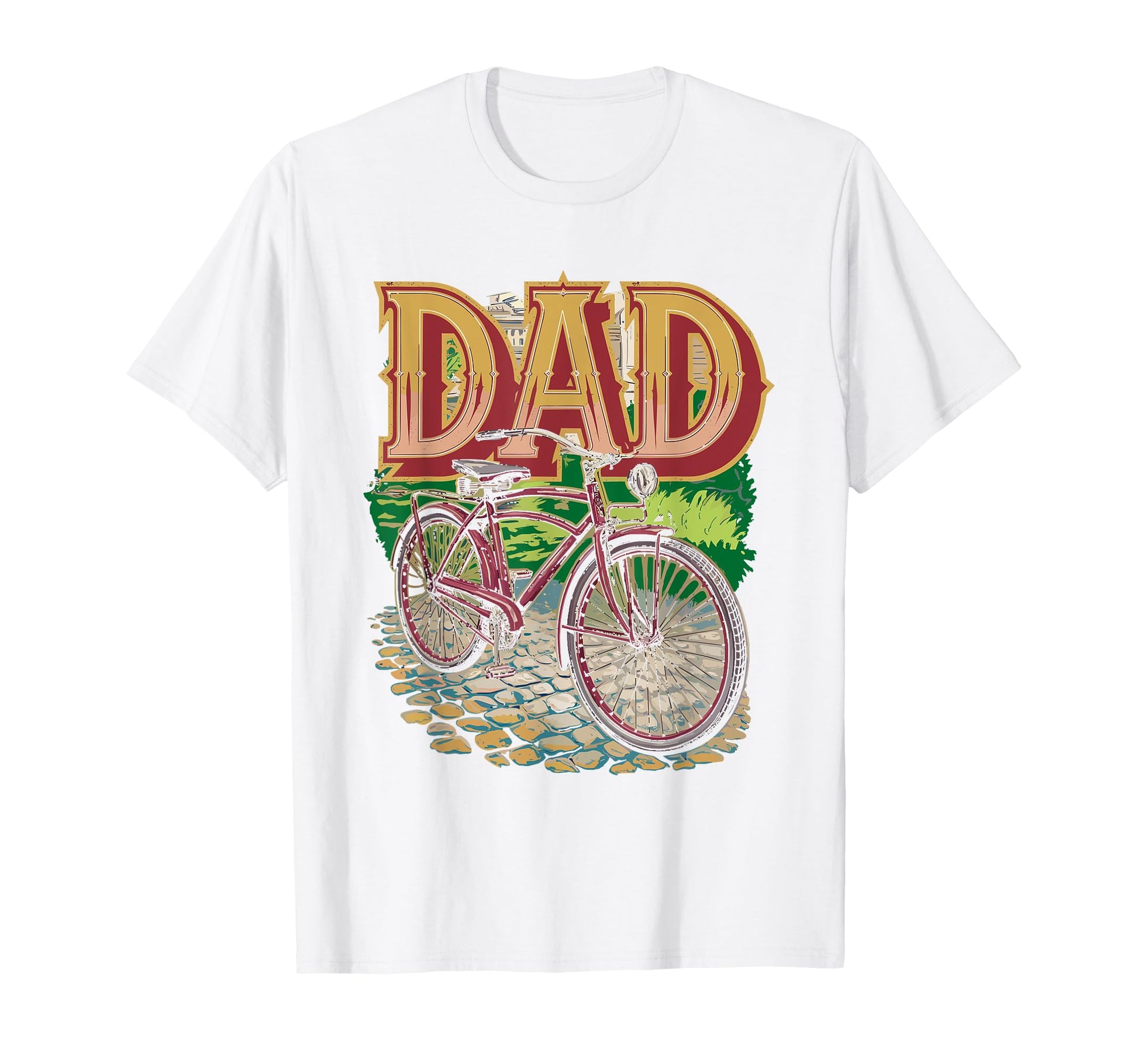 Dad Cycling Silhouette T-Shirt - Trendy Graphic Unisex - T-Shirt, Sweatshirt, Hoodie