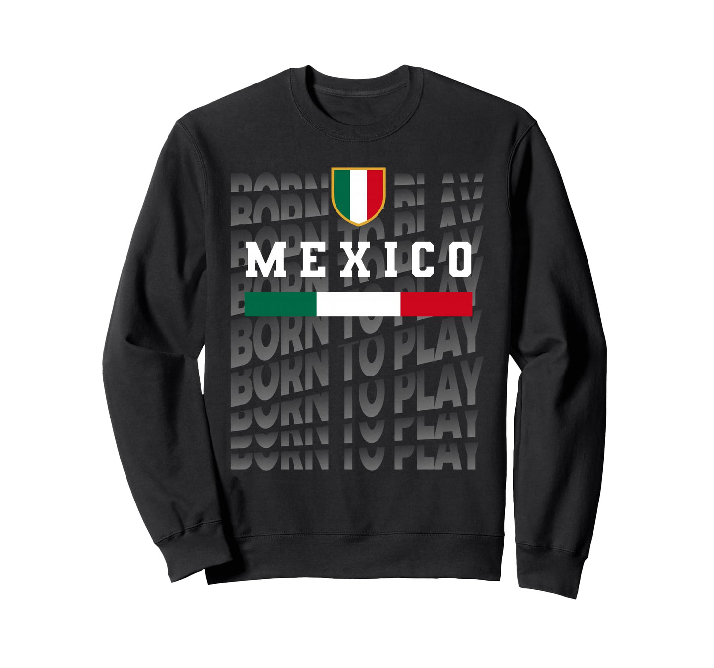 Mexico Soccer Football Flag Jersey Sweatshirt - Custom Art Print Unisex - T-Shirt, Sweatshirt, Hoodie