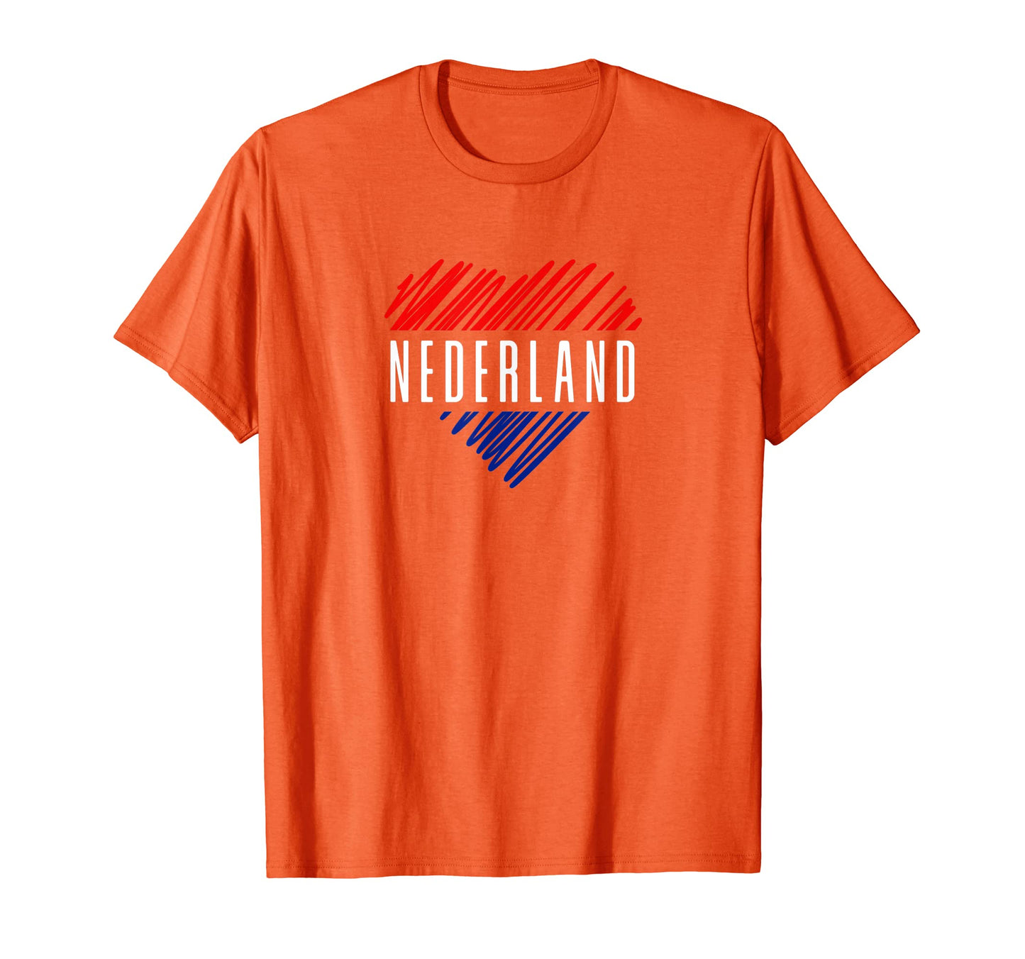 Holland Nederland Dutch Flag Heart T-Shirt - Aesthetic Graphic for Adults - T-Shirt, Sweatshirt, Hoodie