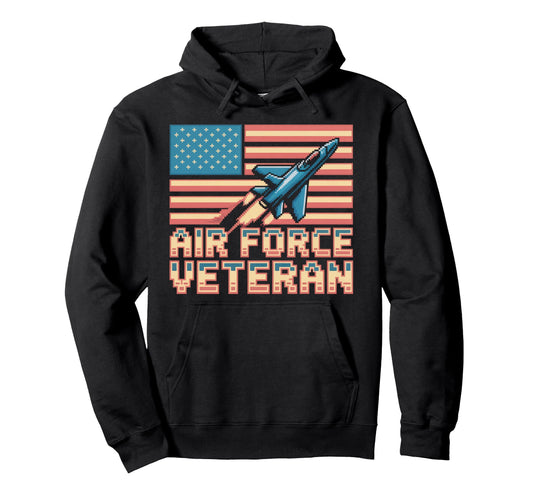 Air Force Veteran Us American Flag Hoodie - Custom Art Print for Adults - T-Shirt, Sweatshirt, Hoodie