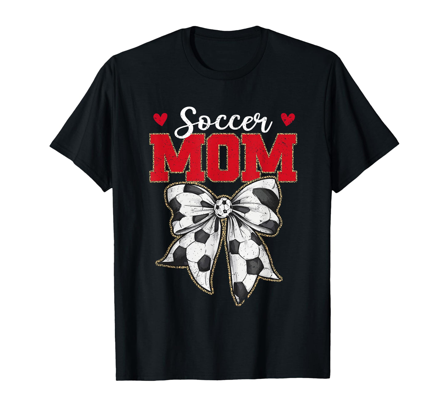 Soccer Mom Bow Leopard Soccer Lovers T-Shirt - Custom Art Print Men Women - T-Shirt, Sweatshirt, Hoodie
