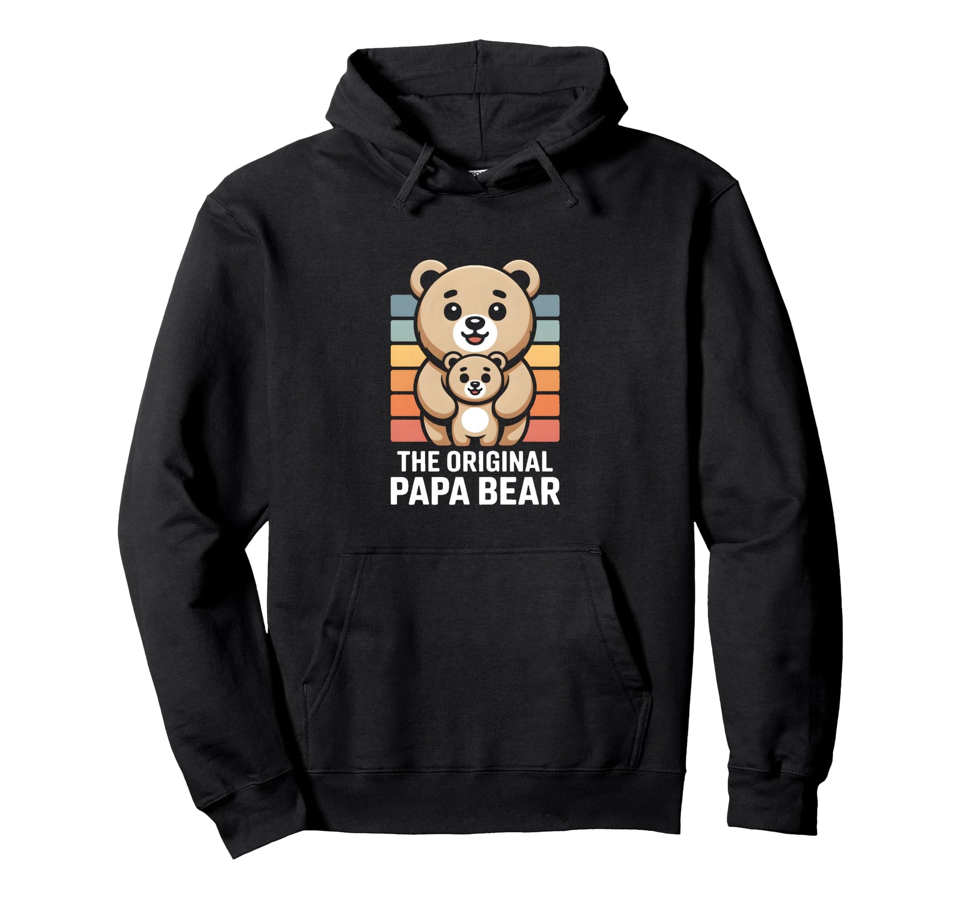Original Papa Bear Family Hoodie - Fun Novelty Design Men Women - T-Shirt, Sweatshirt, Hoodie