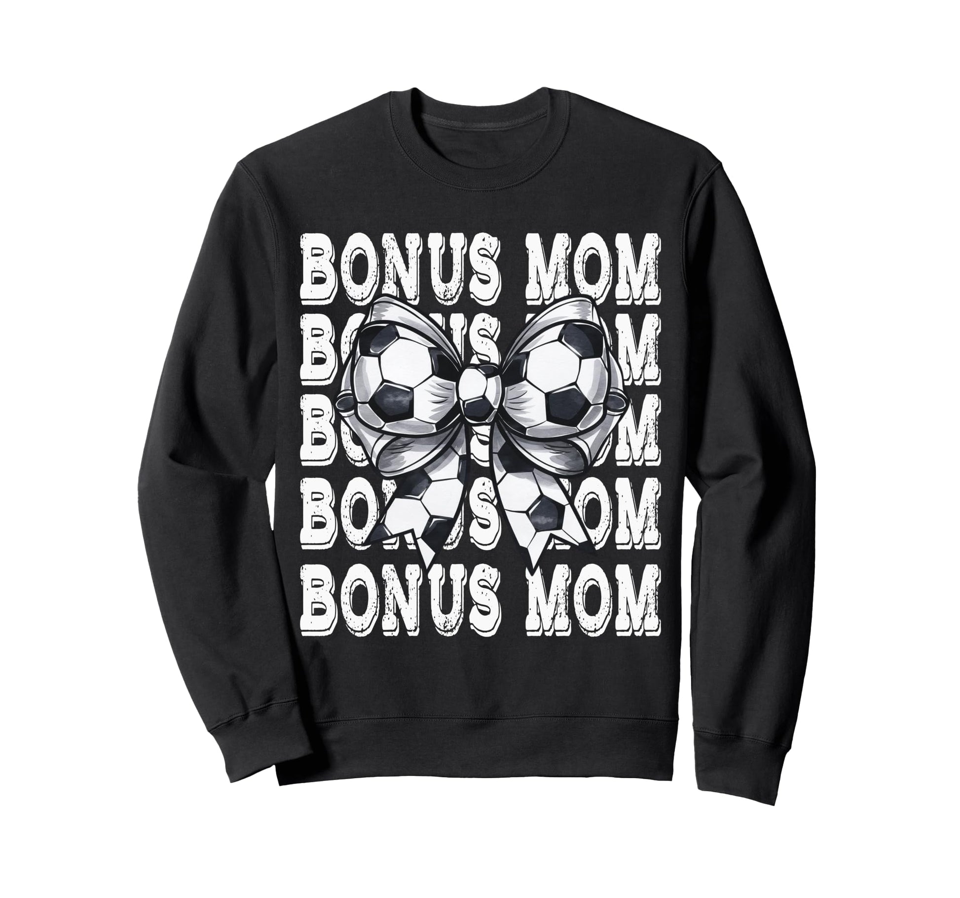 Coquette Soccer Bonus Mom Matching Sweatshirt - Graphic Print for Adults - T-Shirt, Sweatshirt, Hoodie
