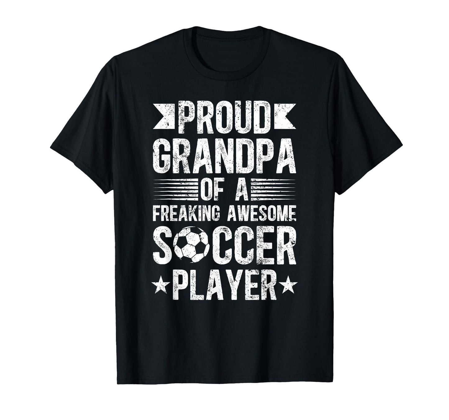 Proud Grandpa Soccer Player T-Shirt - Fun Novelty Design for Adults - T-Shirt, Sweatshirt, Hoodie