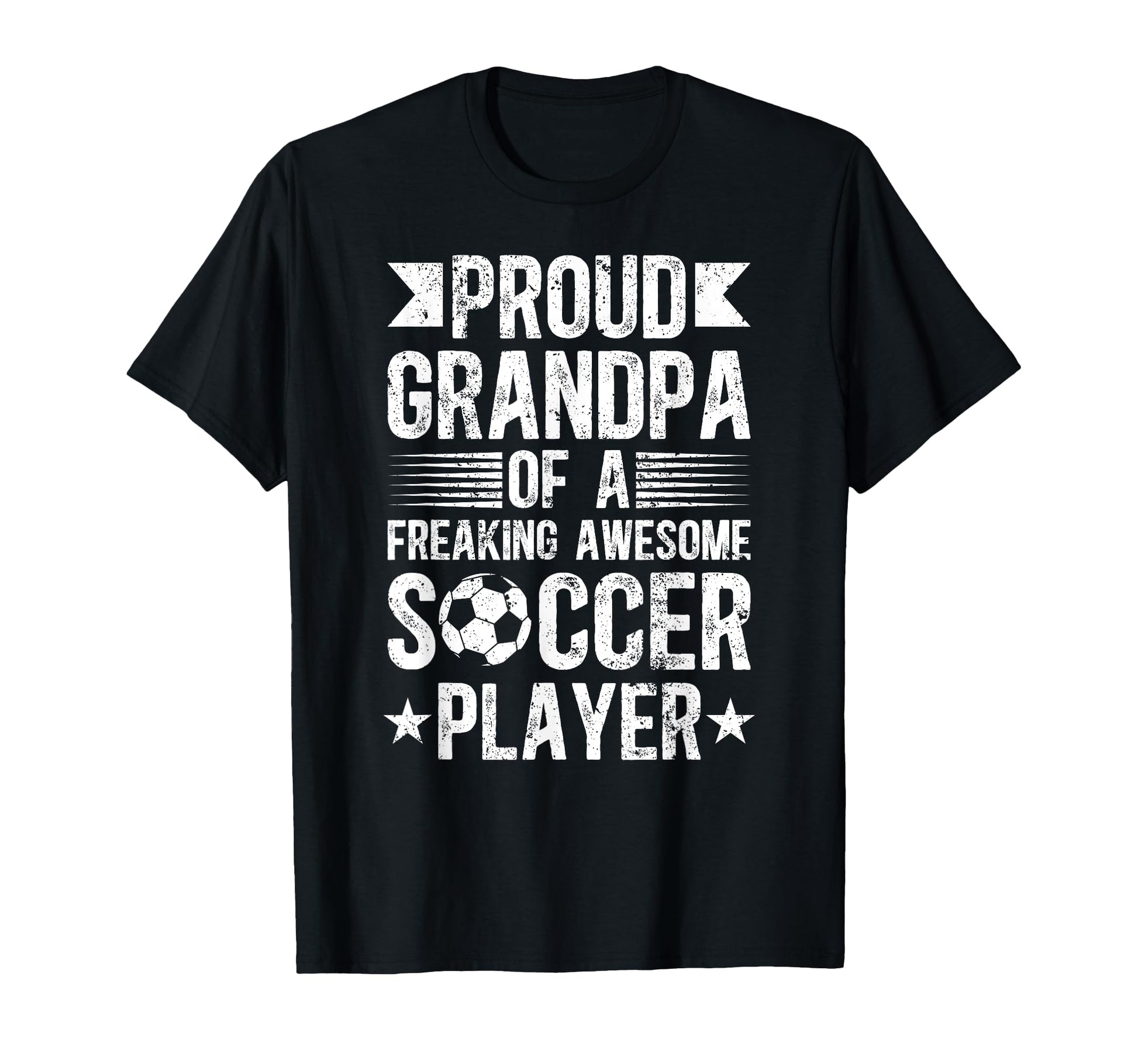 Proud Grandpa Soccer Player T-Shirt - Fun Novelty Design for Adults - T-Shirt, Sweatshirt, Hoodie