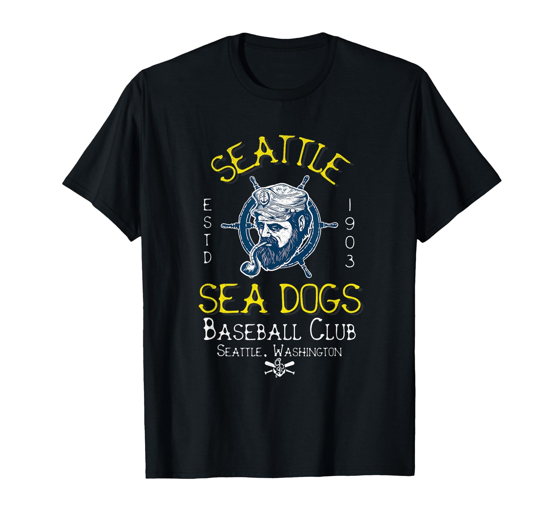 Seattle Sea Dogs Minor League Baseball T-Shirt - Custom Art Print Unisex - T-Shirt, Sweatshirt, Hoodie
