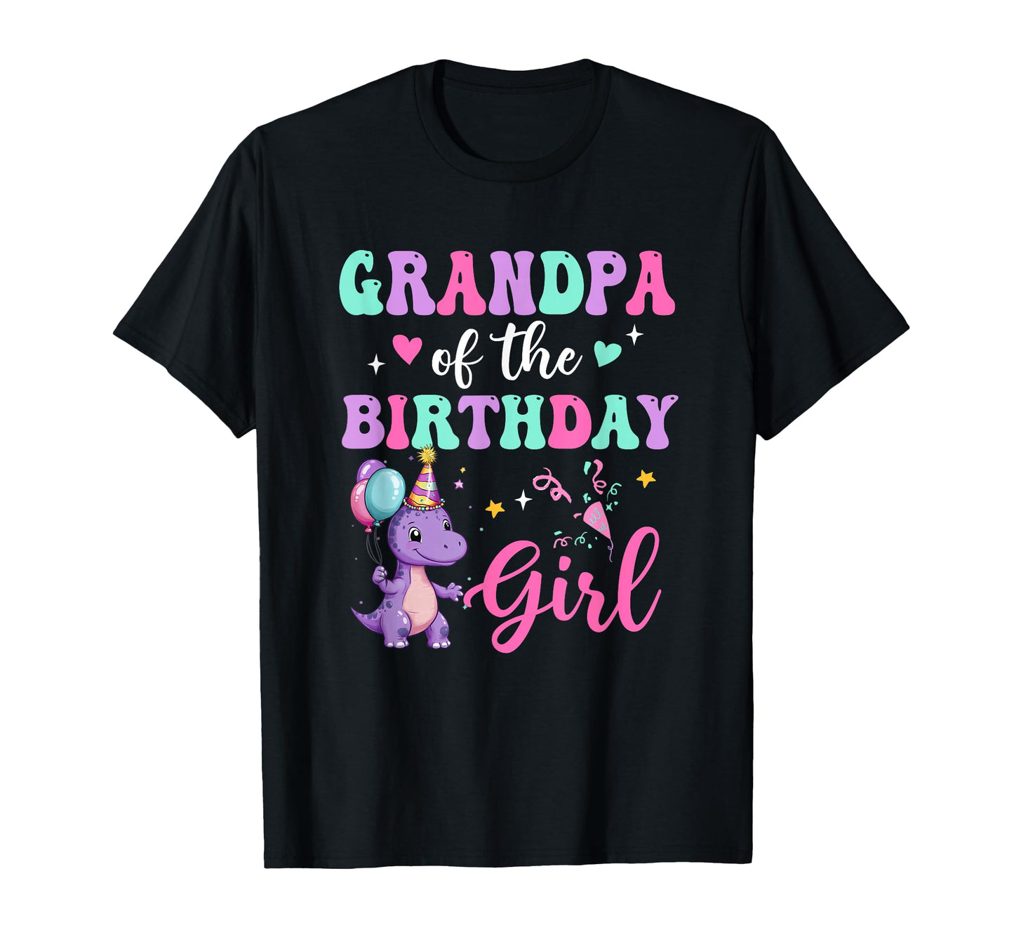 Grandpa Birthday Dinosaur T Rex T-Shirt - Custom Art Print for Adults - T-Shirt, Sweatshirt, Hoodie