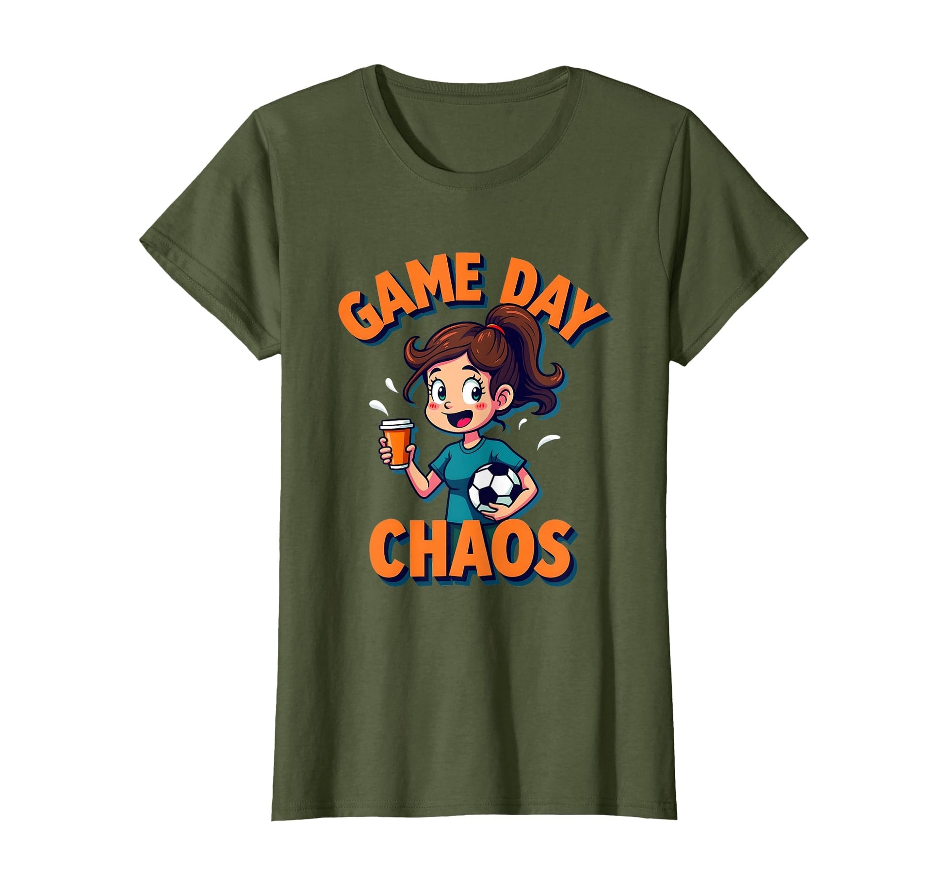 Game Day Chaos Soccer Mom T-Shirt - Casual Everyday Wear Unisex - T-Shirt, Sweatshirt, Hoodie