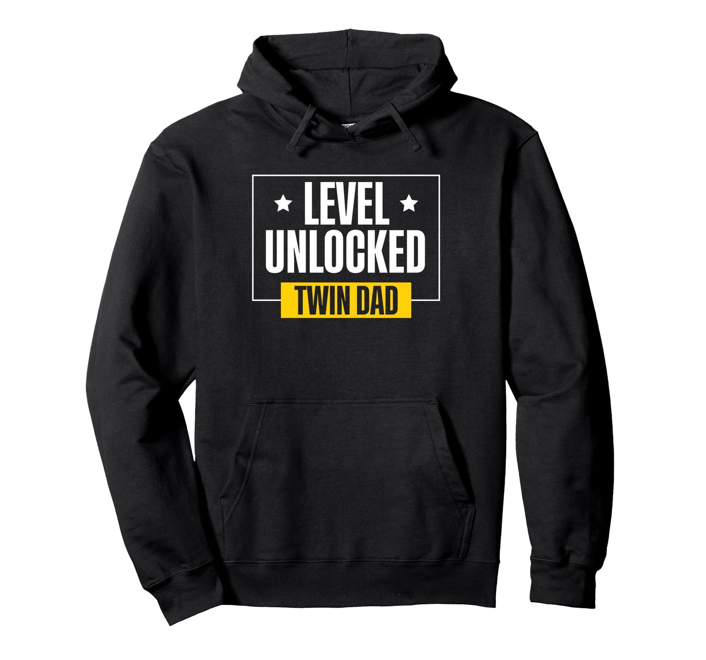 Level Unlocked Twin Dad Father Twins Hoodie - Minimalist Print Men Women - T-Shirt, Sweatshirt, Hoodie