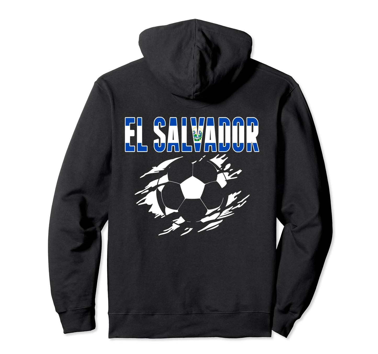 El Salvador Soccer Fans Proud Salvadorean Hoodie - Custom Art Print Unisex - T-Shirt, Sweatshirt, Hoodie
