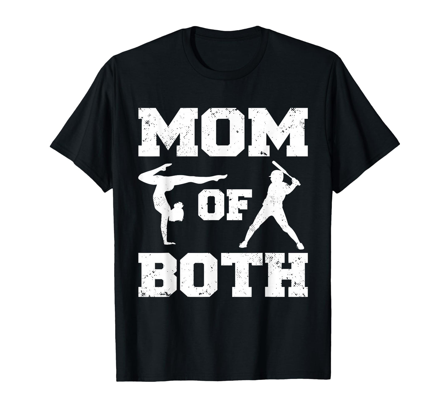 Mom Both Funny Baseball Gymnastics T-Shirt - Custom Art Print for Adults - T-Shirt, Sweatshirt, Hoodie