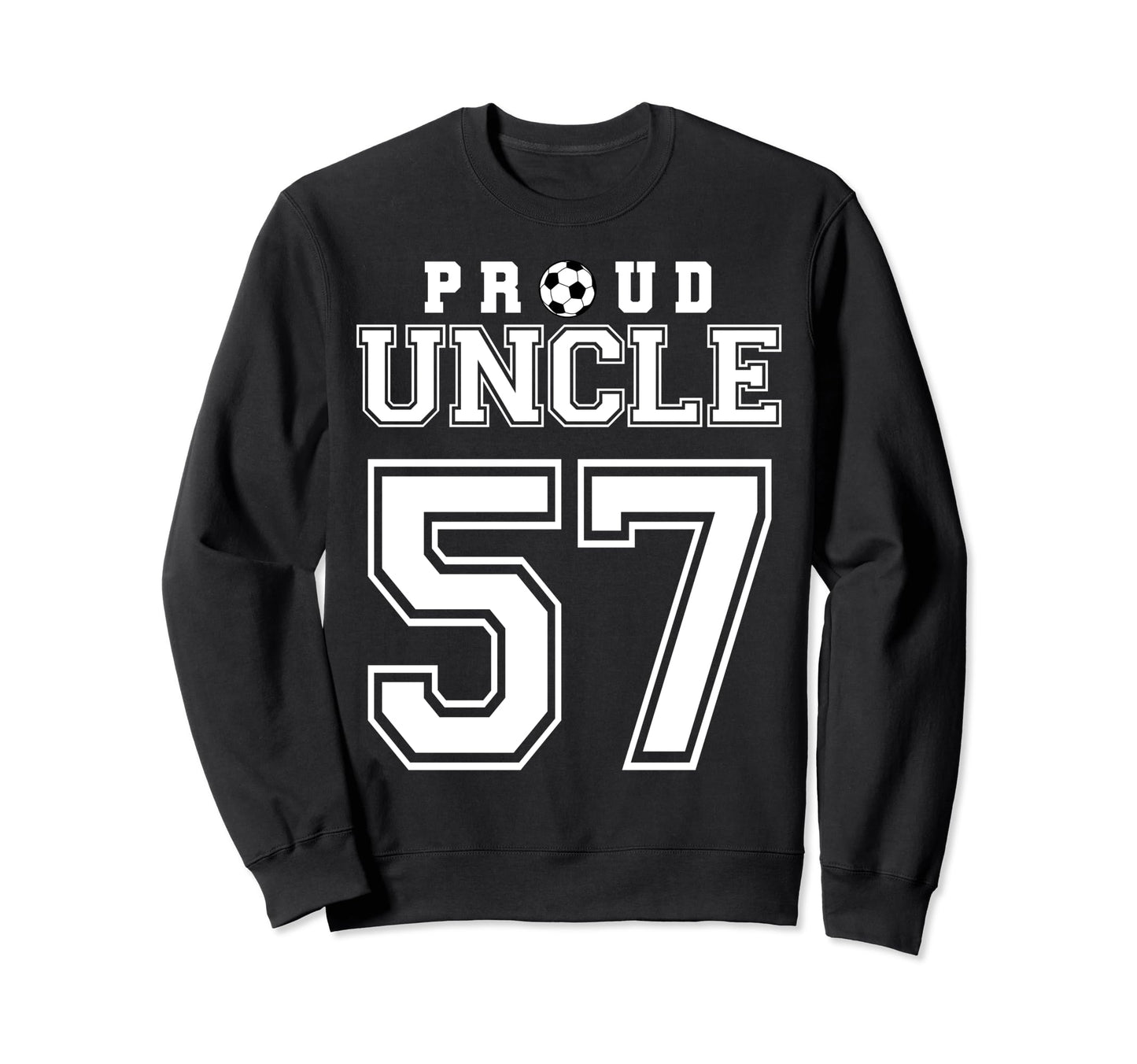 Number 57 Custom Proud Soccer Futbol Sweatshirt - Minimalist Print Unisex - T-Shirt, Sweatshirt, Hoodie