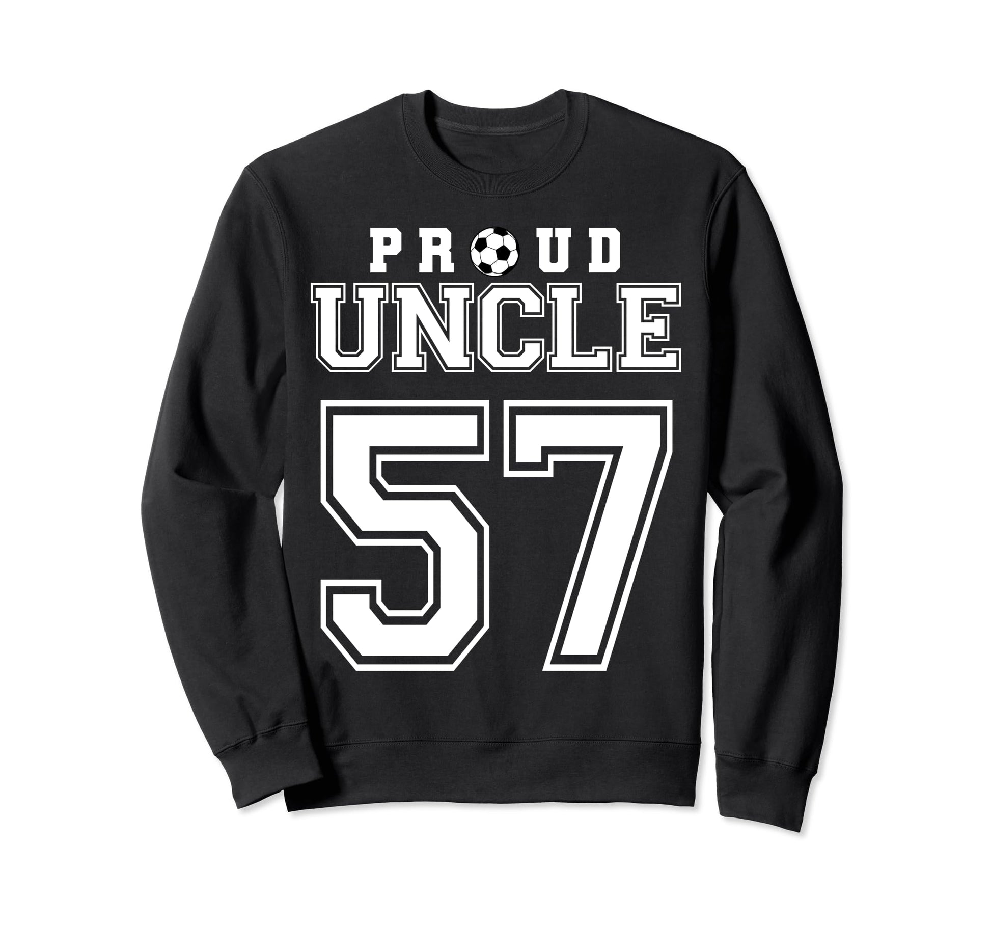 Number 57 Custom Proud Soccer Futbol Sweatshirt - Minimalist Print Unisex - T-Shirt, Sweatshirt, Hoodie