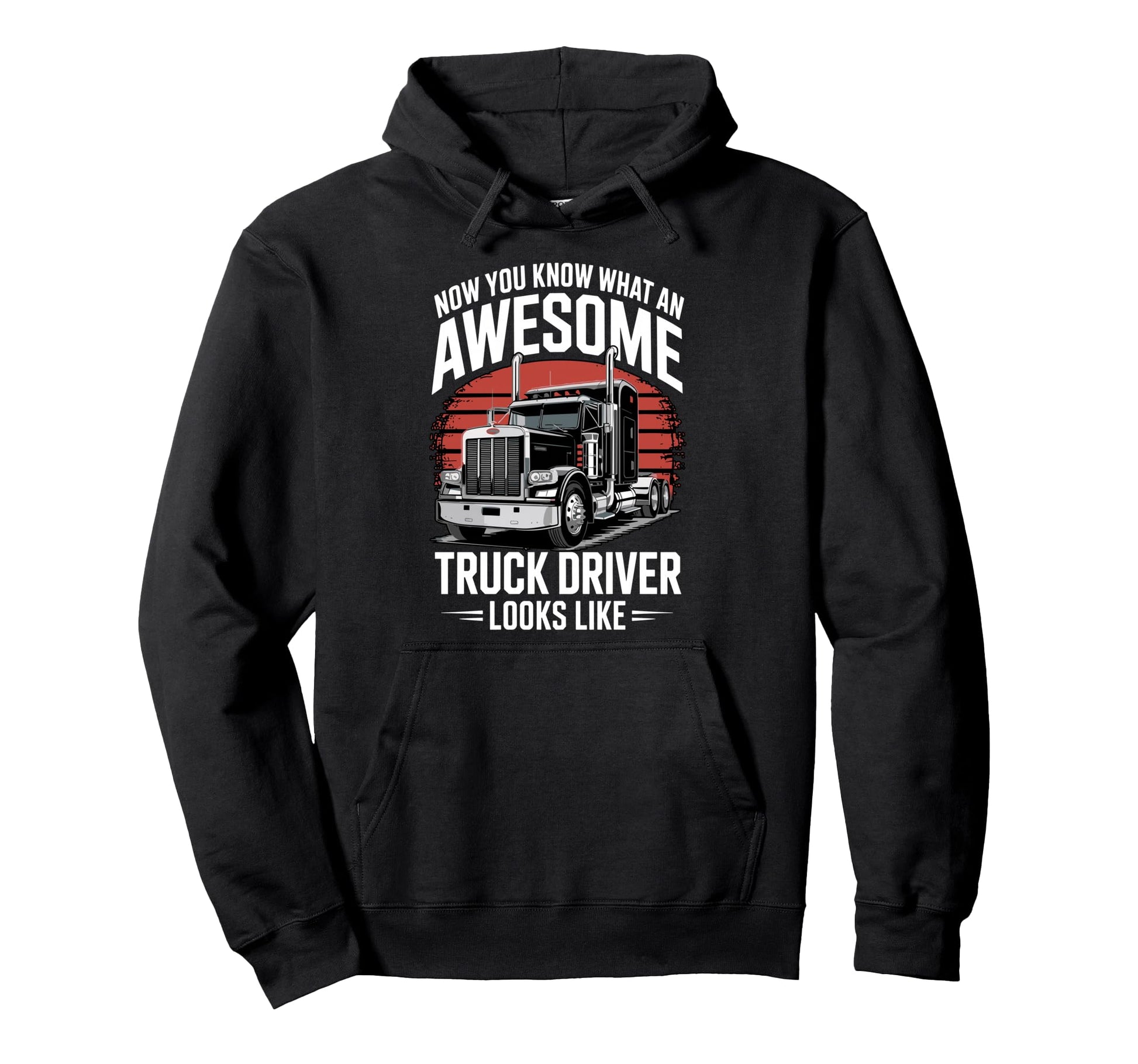 Best Truck Driver Art Dad Trucking Hoodie - Aesthetic Graphic Men Women - T-Shirt, Sweatshirt, Hoodie