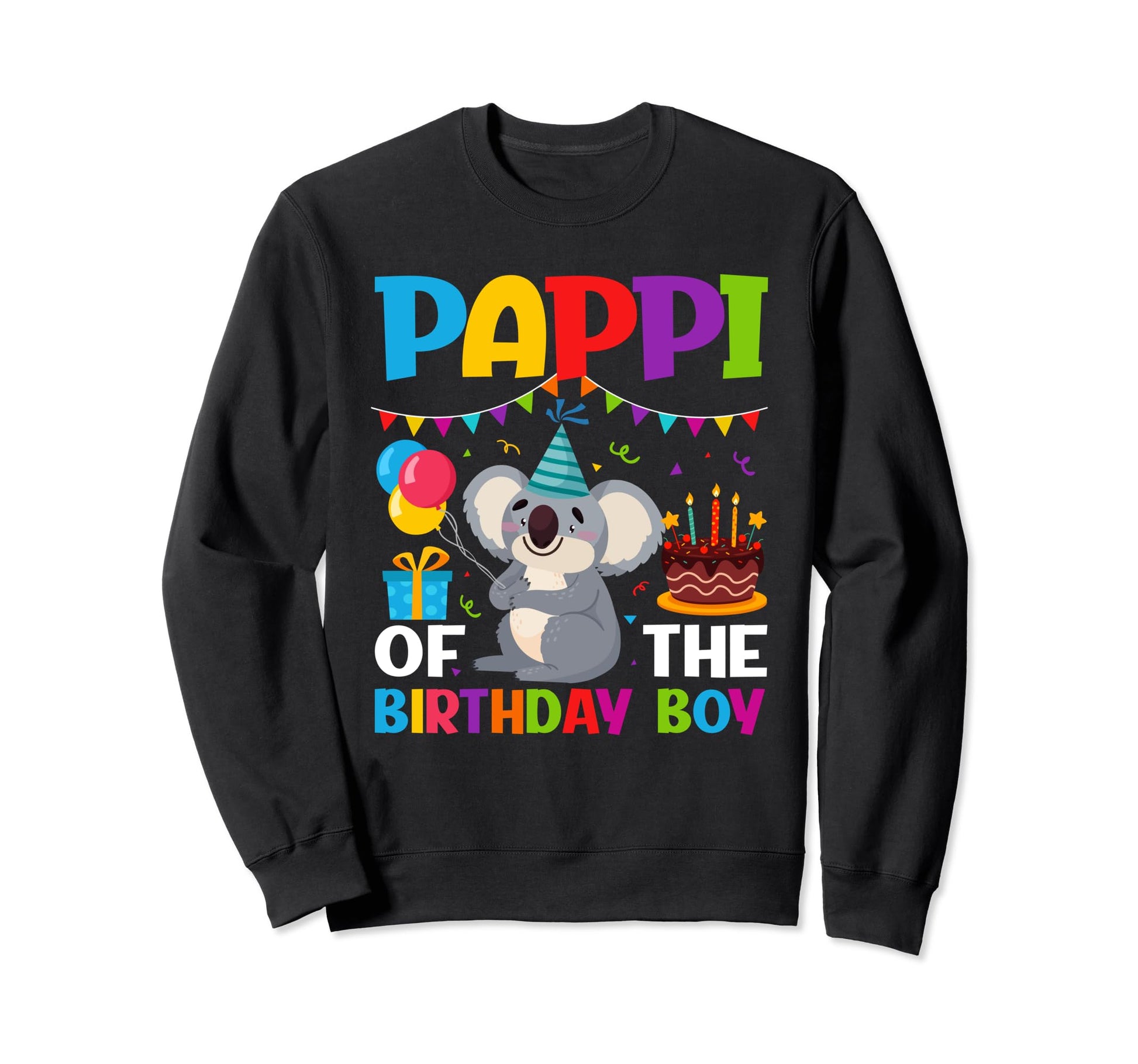 Pappi Birthday Koala Lover Sweatshirt - Minimalist Print for Adults - T-Shirt, Sweatshirt, Hoodie