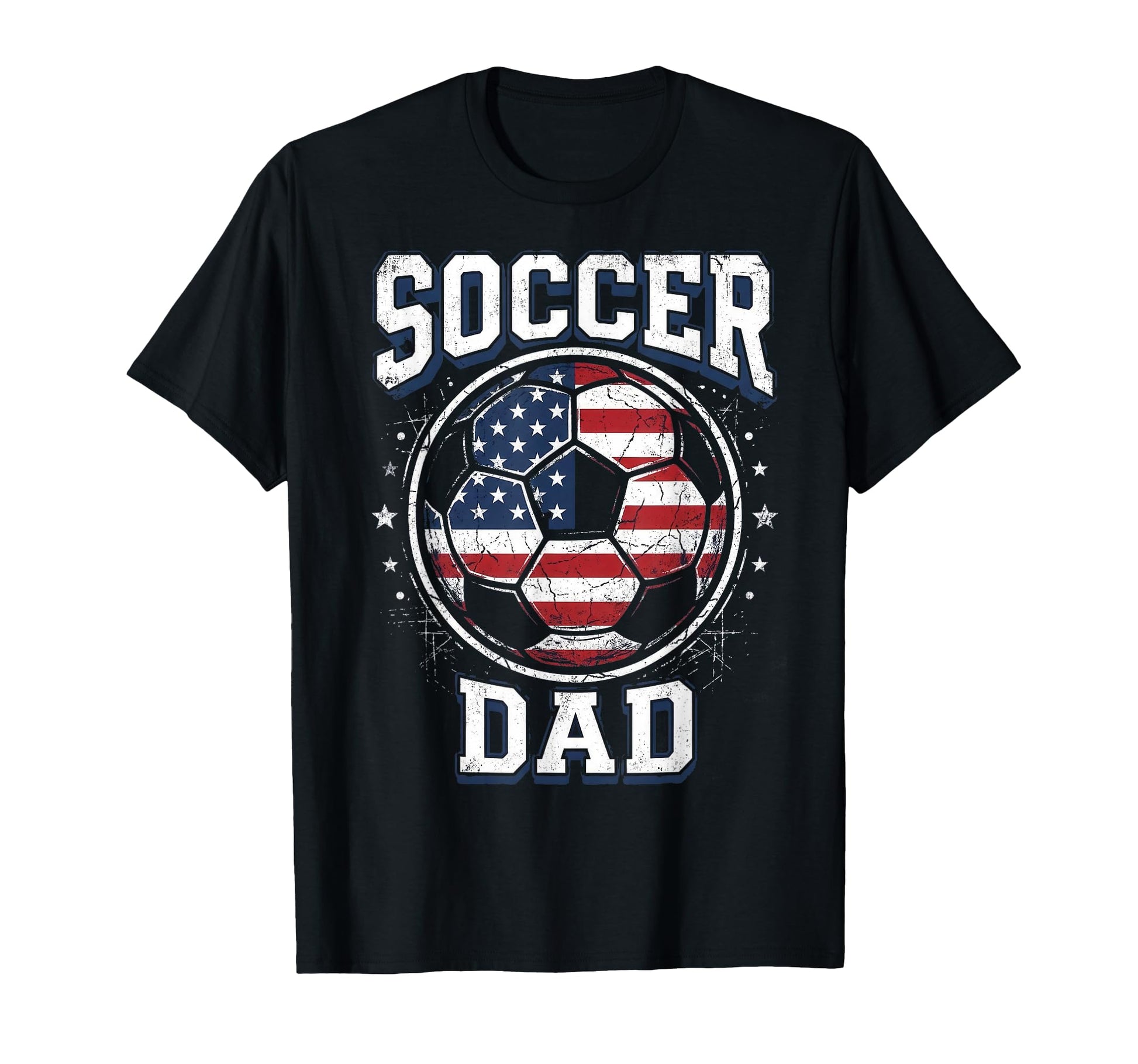Soccer Dad Distressed Ball Fathers T-Shirt - Streetwear Style Men Women - T-Shirt, Sweatshirt, Hoodie