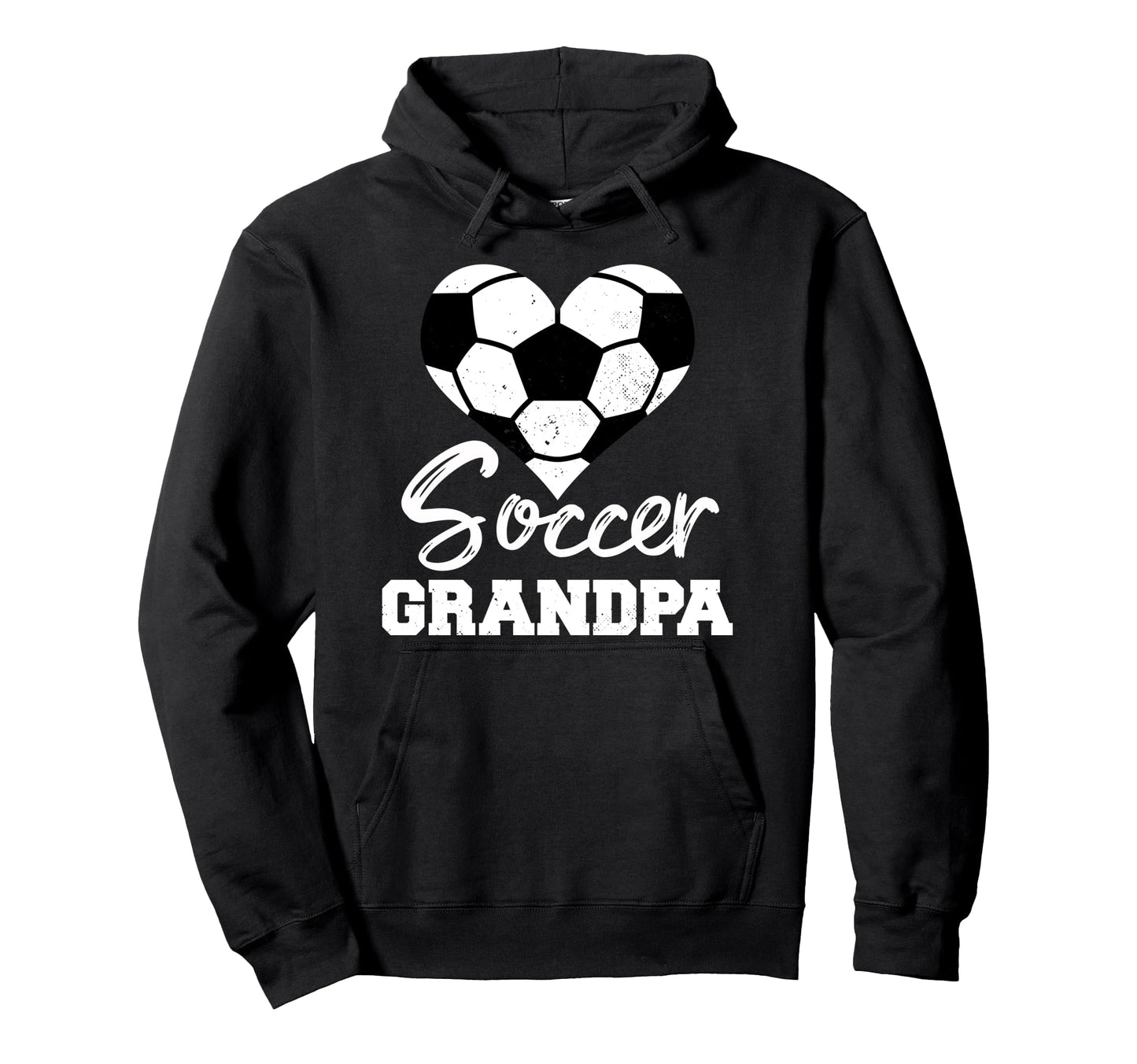Soccer Grandpa Heart Funny Soccer Hoodie - Novelty Apparel for Adults - T-Shirt, Sweatshirt, Hoodie