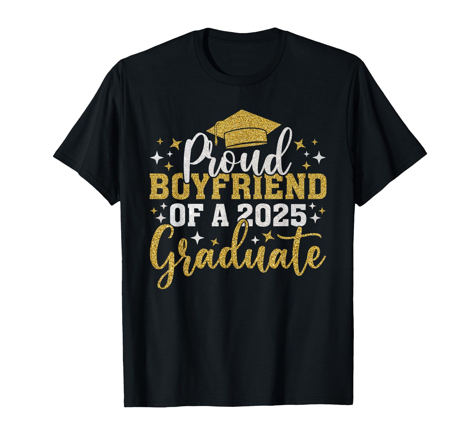 Boyfriend Senior 2025 Proud Class T-Shirt - Aesthetic Graphic for Adults - T-Shirt, Sweatshirt, Hoodie