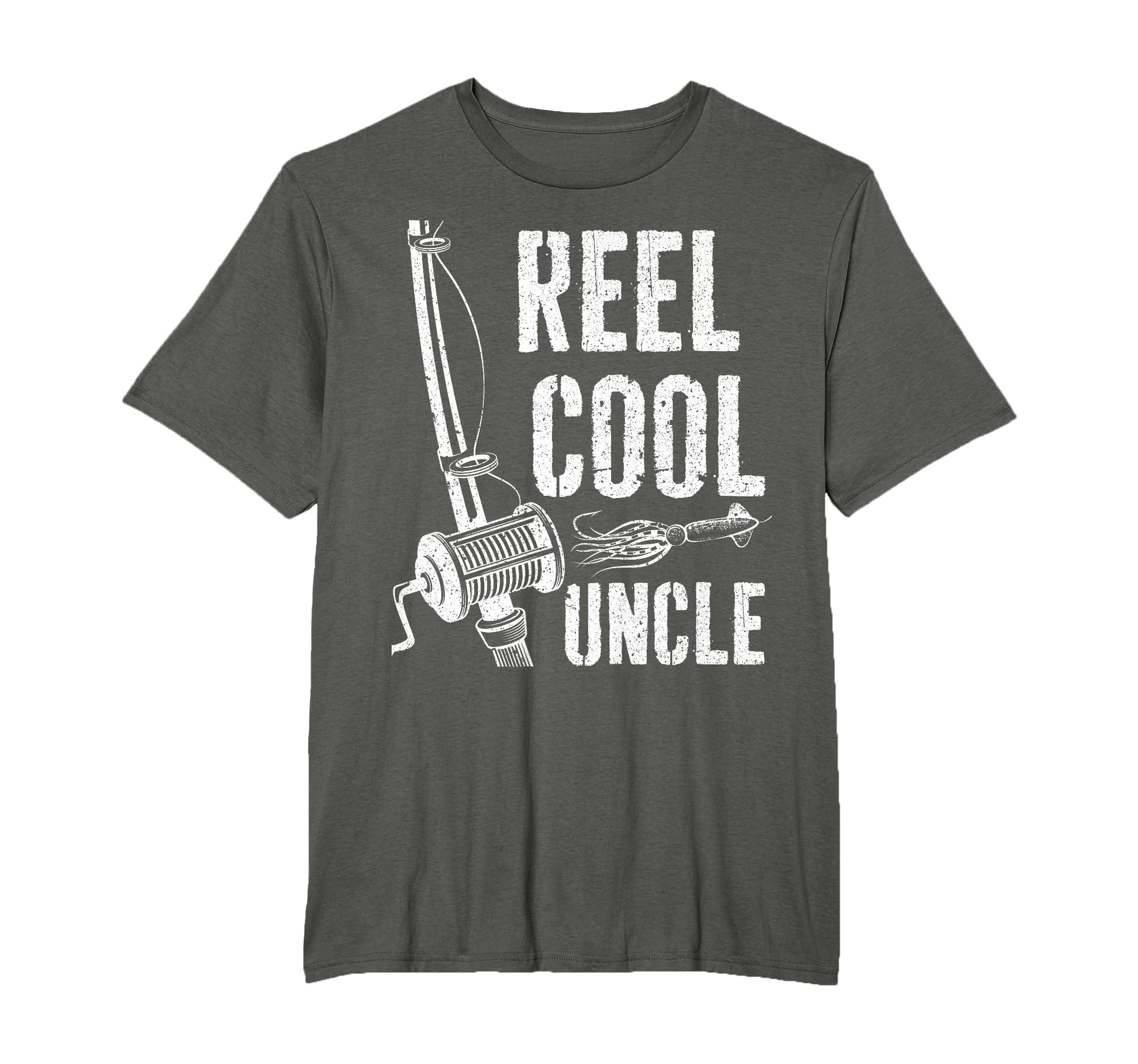Reel Uncle Fisherman Fathers Day T-Shirt - Casual Everyday Wear Men Women - T-Shirt, Sweatshirt, Hoodie