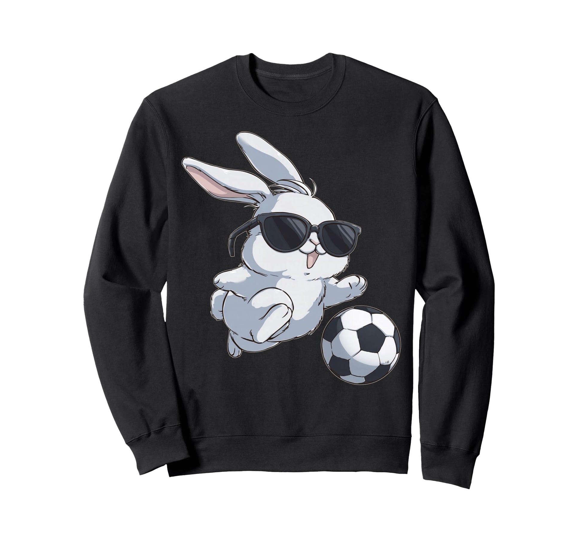 Soccer Rabbit Easter Bunny Soccer Sweatshirt - Streetwear Style Men Women - T-Shirt, Sweatshirt, Hoodie