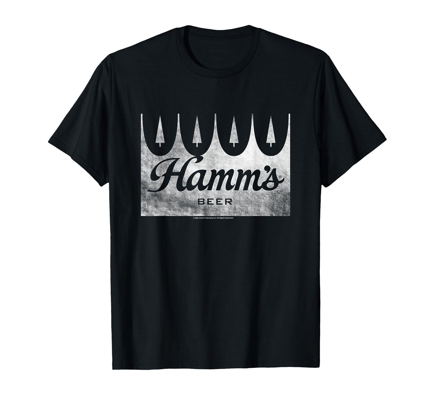 Hamms Distressed Wood Sign Beer Badge T-Shirt - Fun Novelty Design Unisex - T-Shirt, Sweatshirt, Hoodie