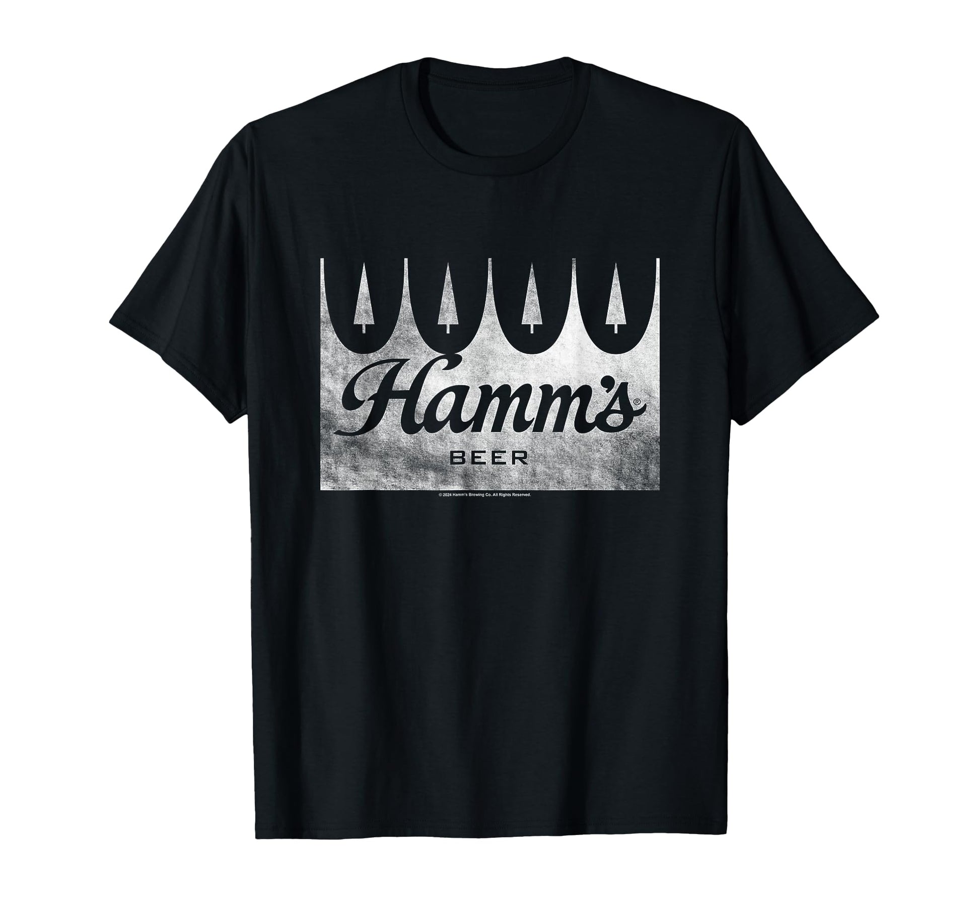 Hamms Distressed Wood Sign Beer Badge T-Shirt - Fun Novelty Design Unisex - T-Shirt, Sweatshirt, Hoodie