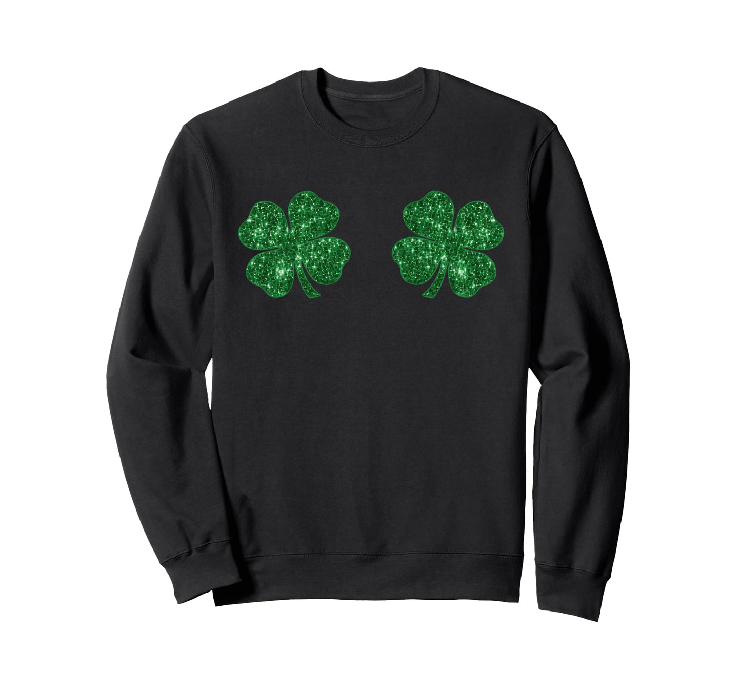 Funny Shamrocks Boobies Irish St Sweatshirt - Unique Graphic Men Women - T-Shirt, Sweatshirt, Hoodie