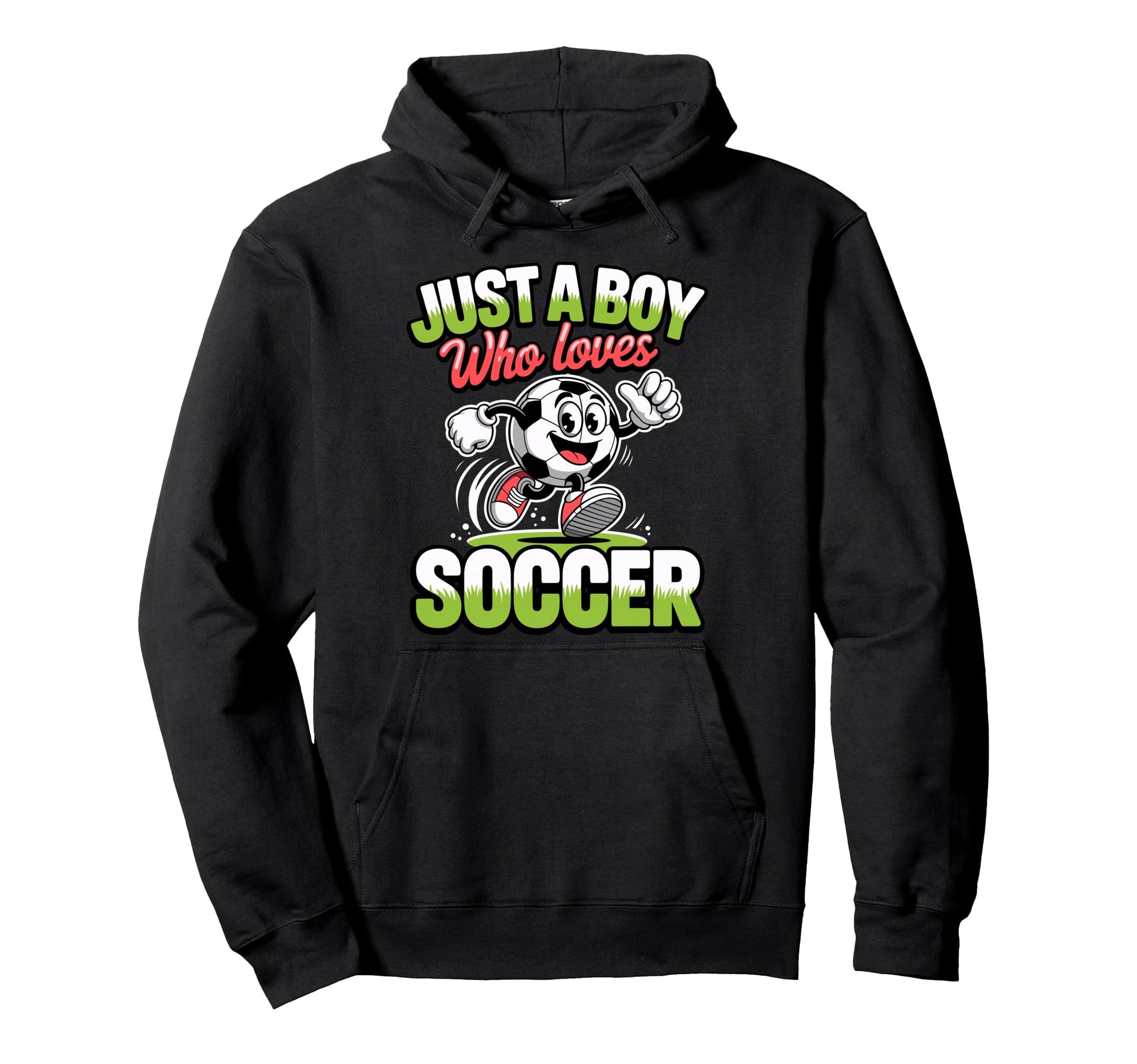 Just Who Loves Soccer Footbal Player Hoodie - Aesthetic Graphic for Adults - T-Shirt, Sweatshirt, Hoodie
