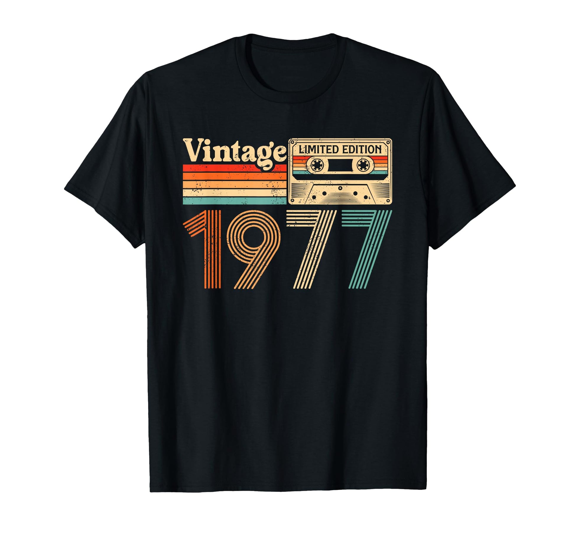 48 Year Old Born 1977 48Th Birthday T-Shirt - Minimalist Print Men Women - T-Shirt, Sweatshirt, Hoodie