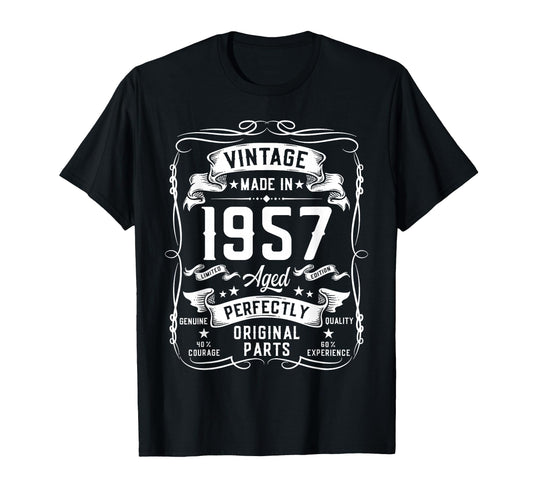 1957 69Yr 69Th Birthday Gifts 69 T-Shirt - Custom Art Print for Adults - T-Shirt, Sweatshirt, Hoodie