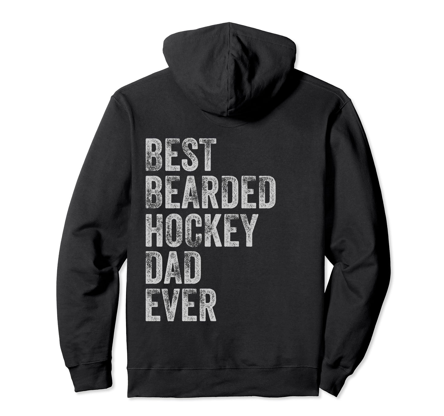 Best Bearded Hockey Dad Fathers Day Hoodie - Trendy Graphic for Adults - T-Shirt, Sweatshirt, Hoodie