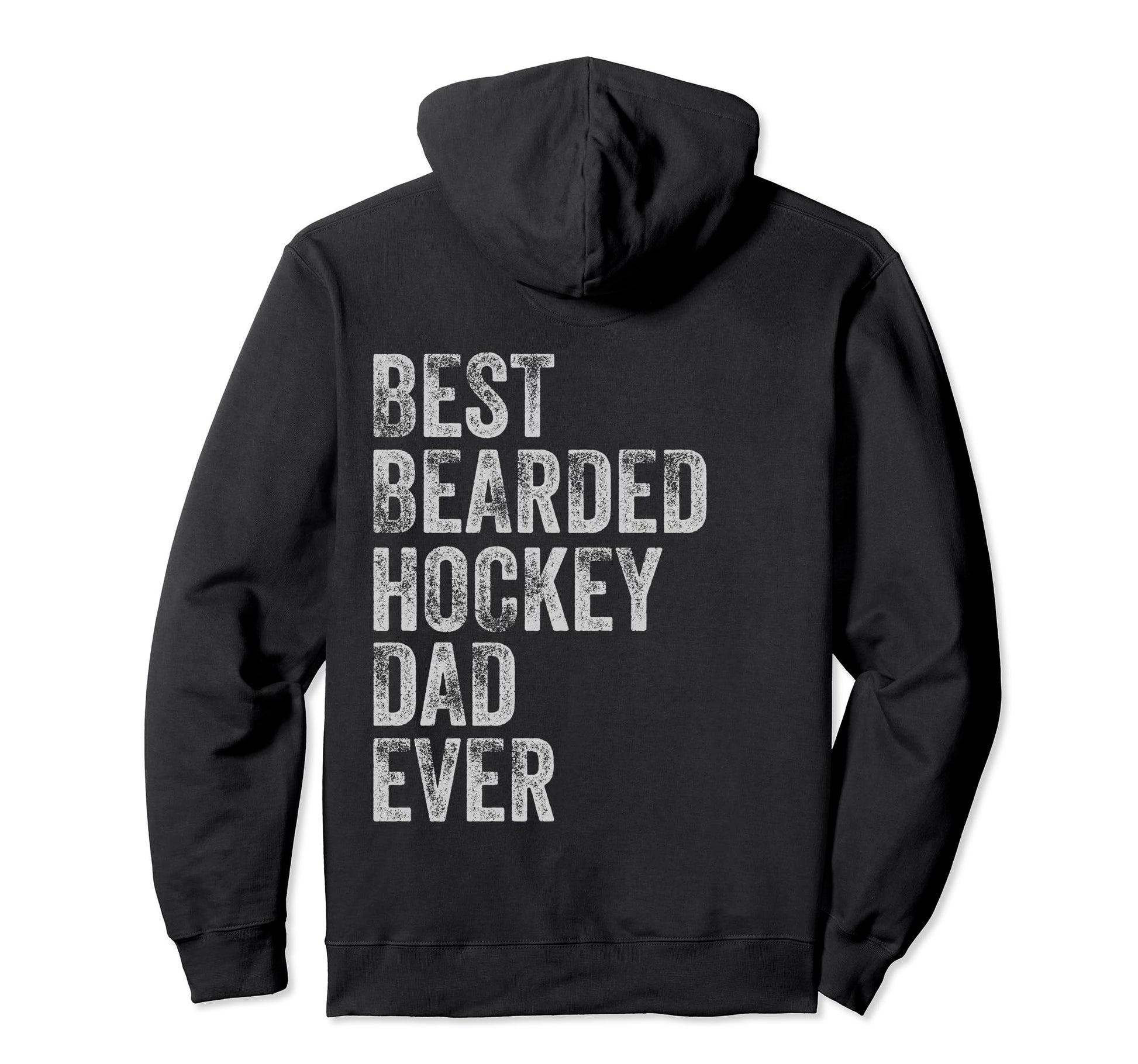Best Bearded Hockey Dad Fathers Day Hoodie - Trendy Graphic for Adults - T-Shirt, Sweatshirt, Hoodie