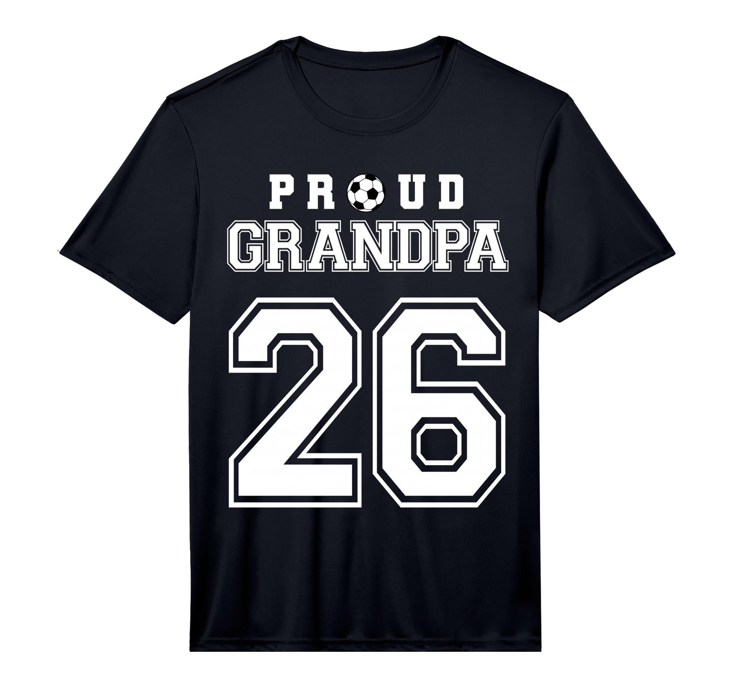 Number 26 Custom Proud Soccer Futbol T-Shirt - Novelty Apparel for Adults - T-Shirt, Sweatshirt, Hoodie