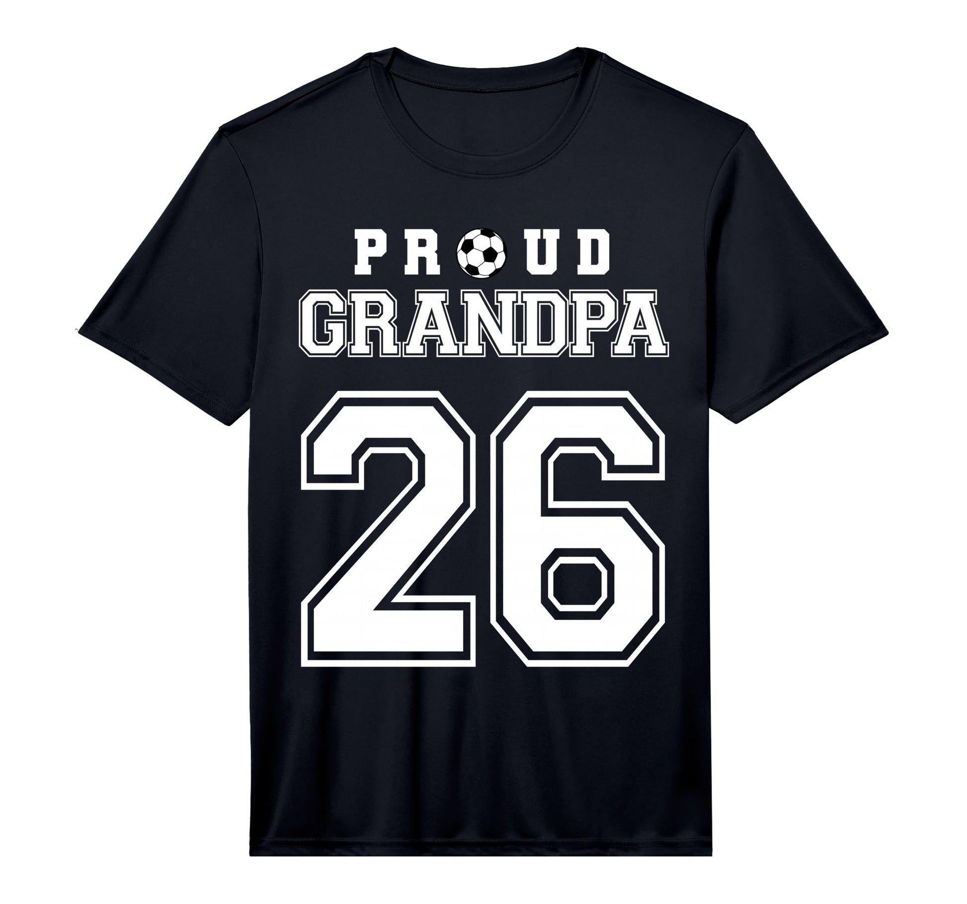 Number 26 Custom Proud Soccer Futbol T-Shirt - Novelty Apparel for Adults - T-Shirt, Sweatshirt, Hoodie