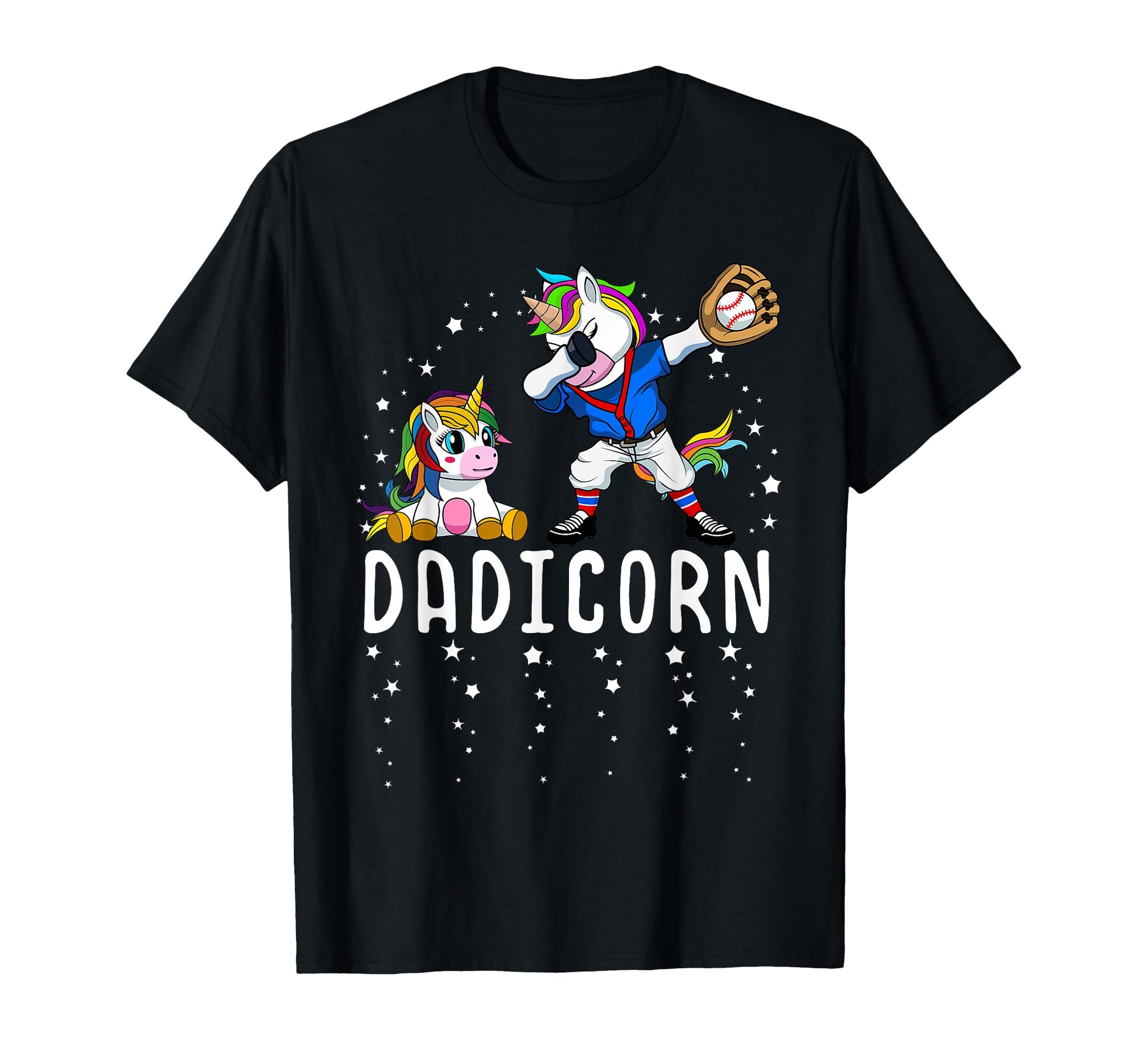 Dadicorn Unicorn Baseball Proud Dad T-Shirt - Novelty Apparel for Adults - T-Shirt, Sweatshirt, Hoodie