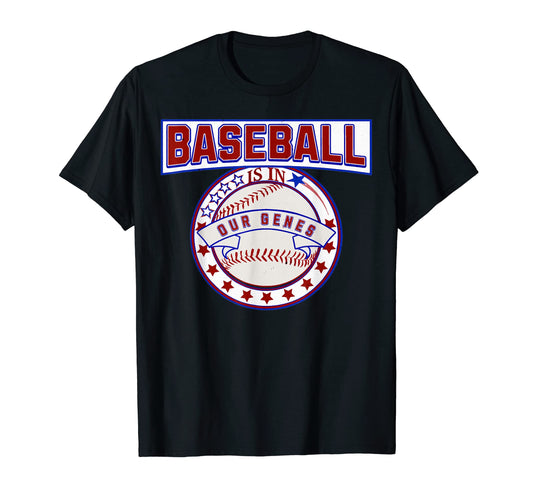 Baseball Our Genes Sports Families T-Shirt - Unique Graphic Men Women - T-Shirt, Sweatshirt, Hoodie
